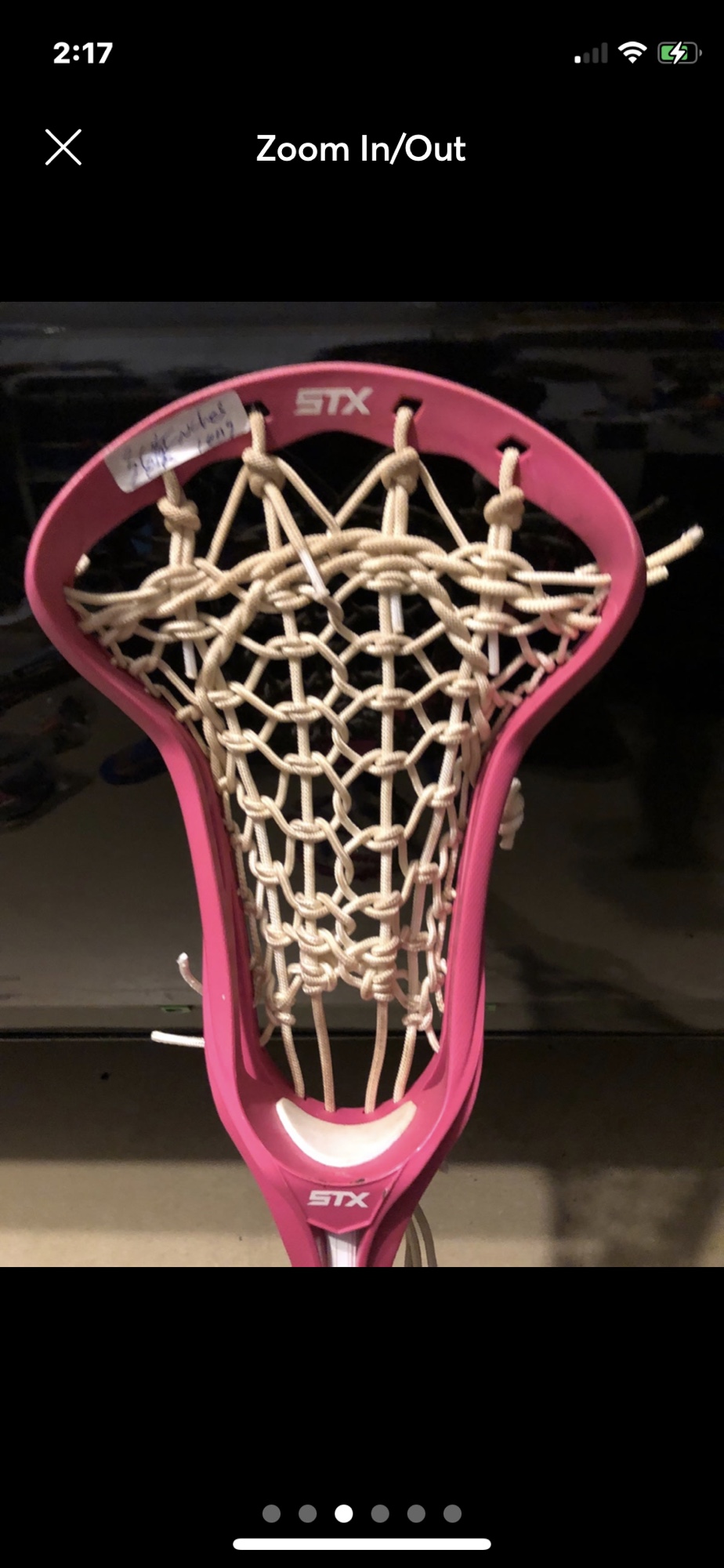 Pink pink pink cute lacrosse stick and goggles SidelineSwap