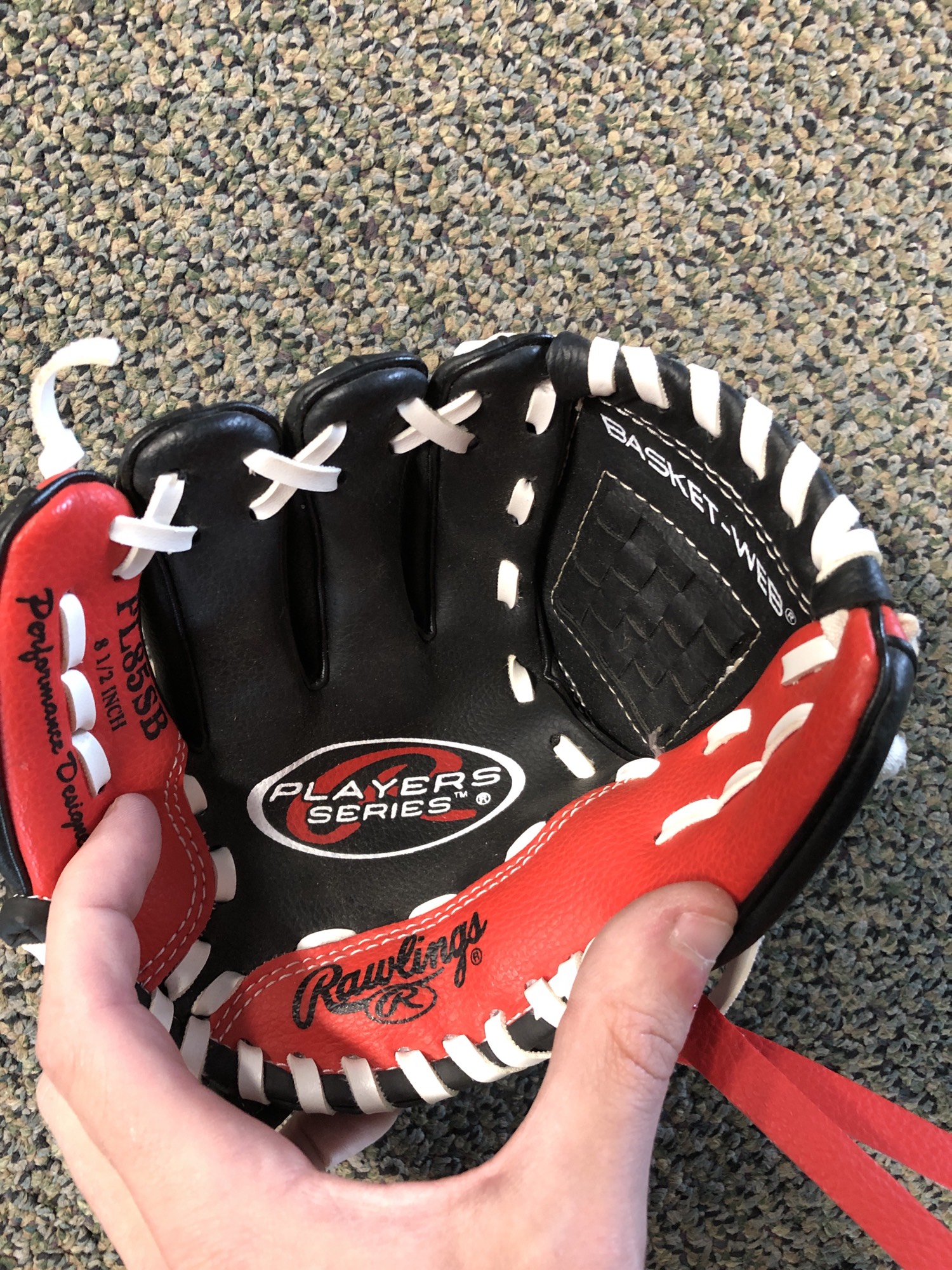 Used 6 1/2 Adidas TeeBall Batting Helmet & Glove SidelineSwap