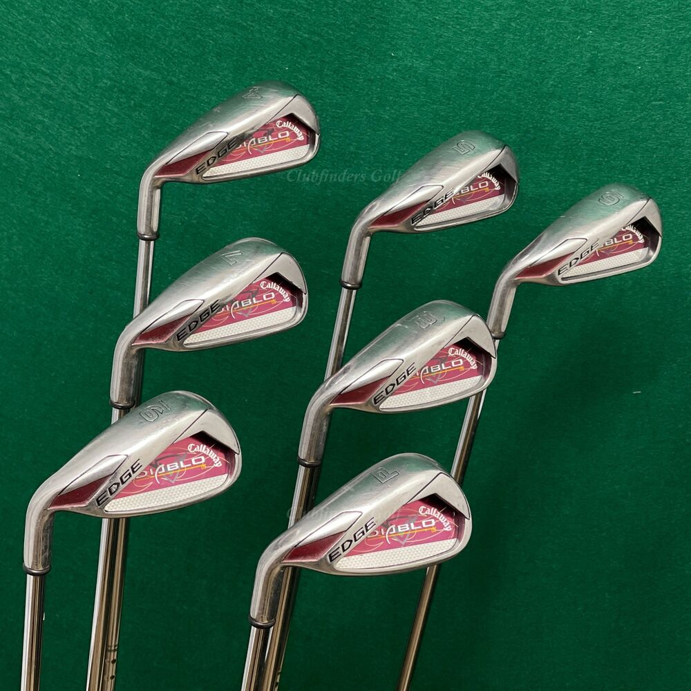 LH Callaway Diablo Edge R "Remake" 4PW Iron Set Factory Uniflex Steel