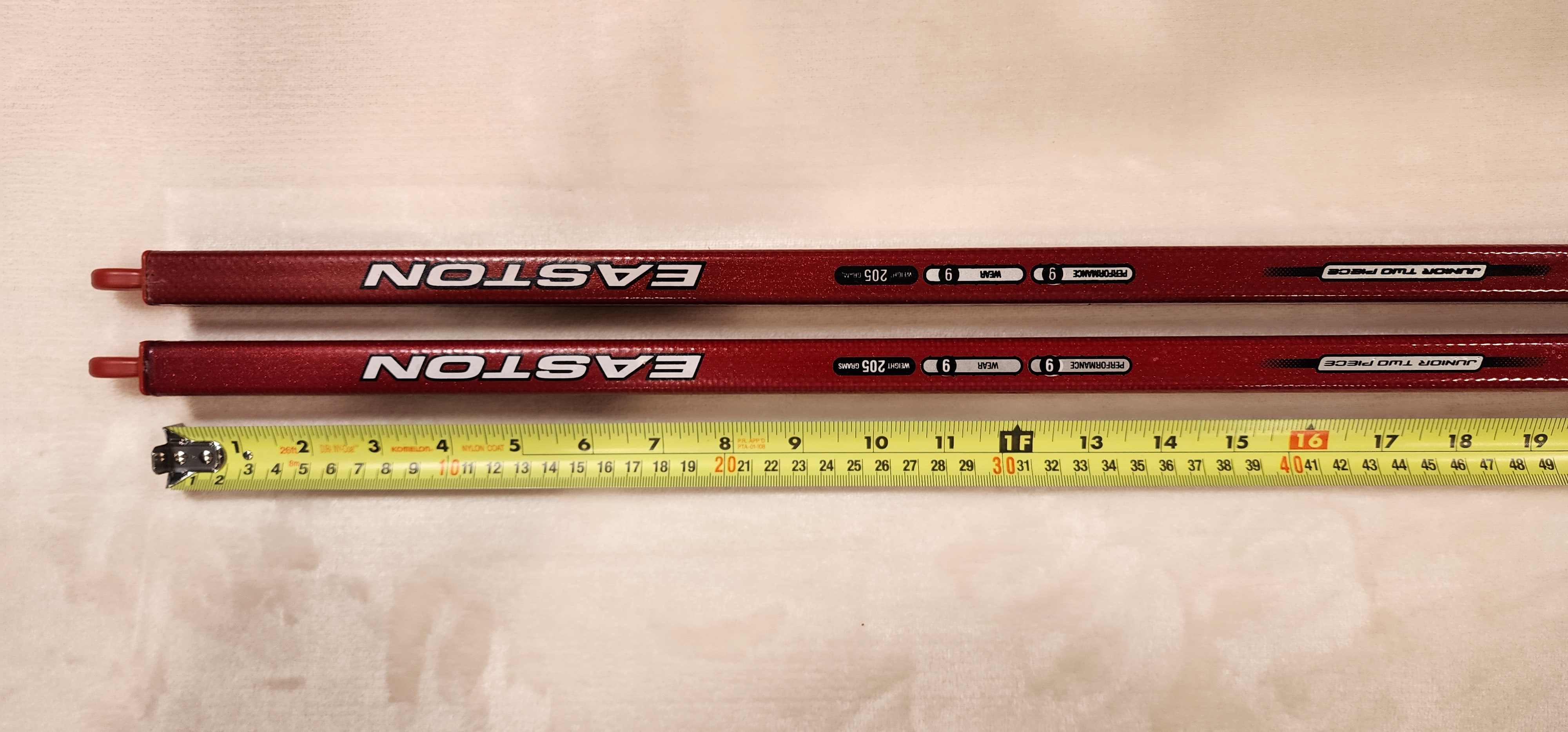 New ! (2) TWO Easton JR Ultra LITE GRIP 60 HOCKEY STICK SHAFTS ONLY