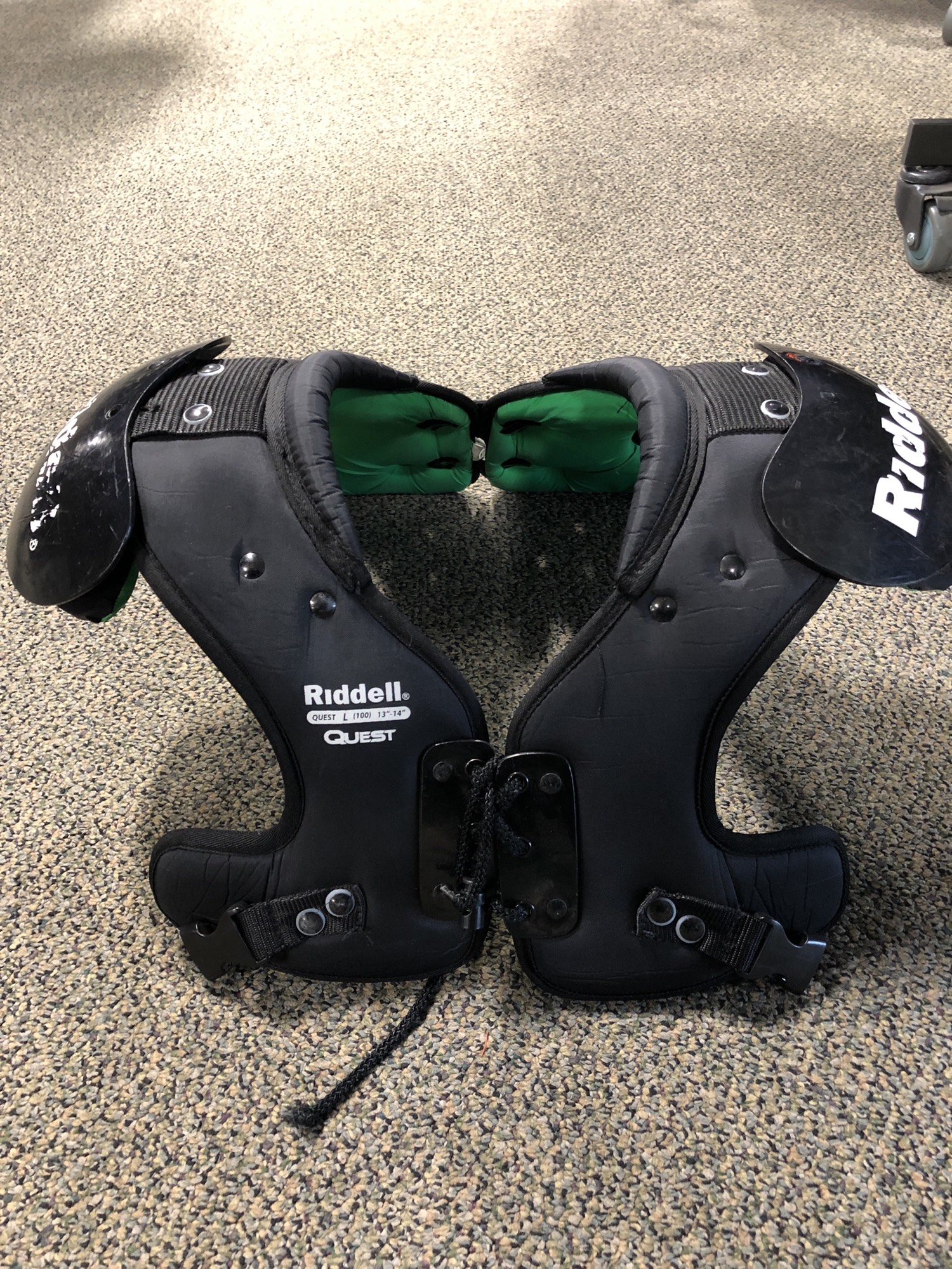 Used Large Riddell Quest Shoulder Pads SidelineSwap