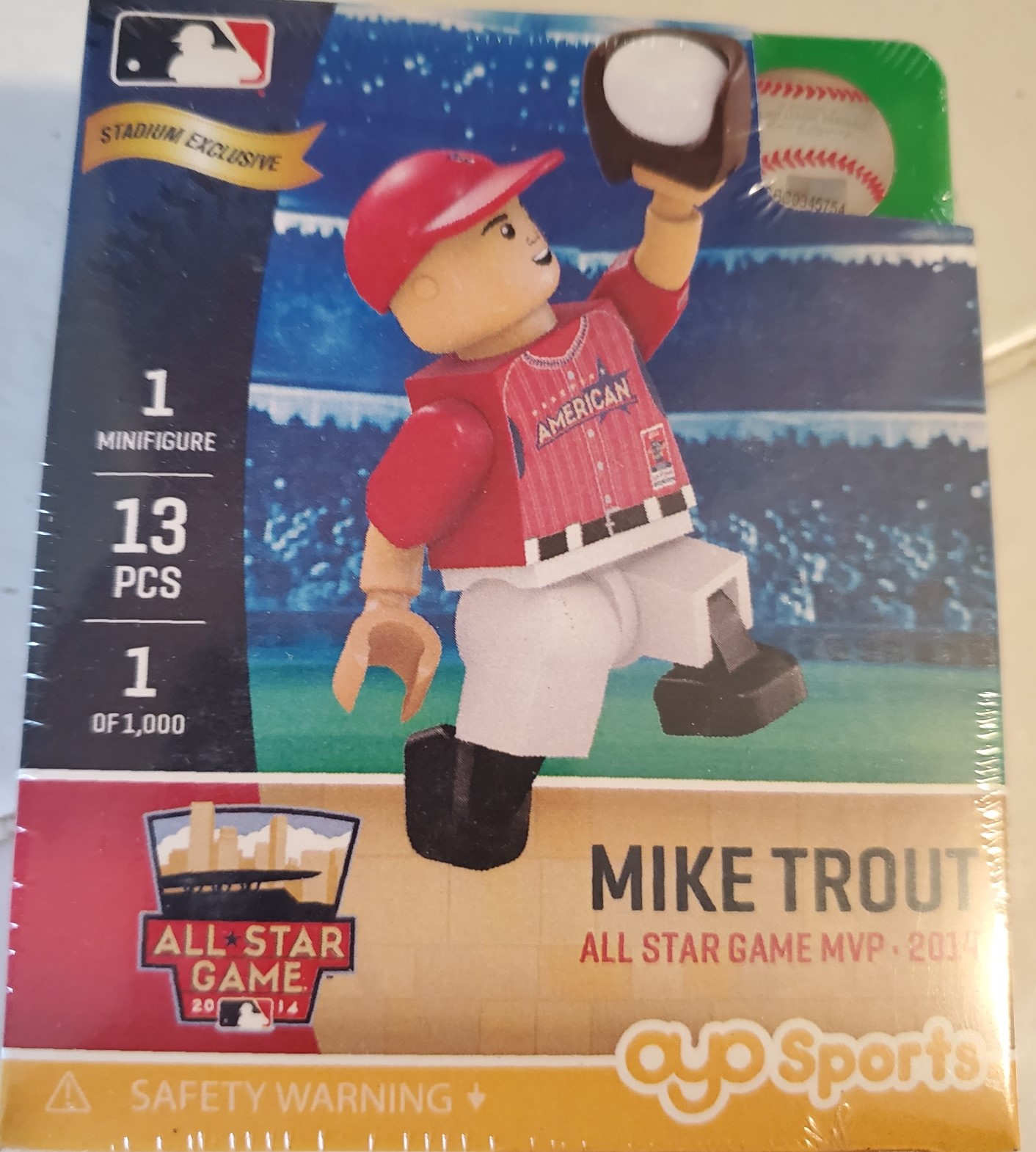 MIKE TROUT 2014 ALL STAR GAME MVP OYO FIGURE MINIFIGURE RARE OOP BRAND NEW ANGELS OHTANI