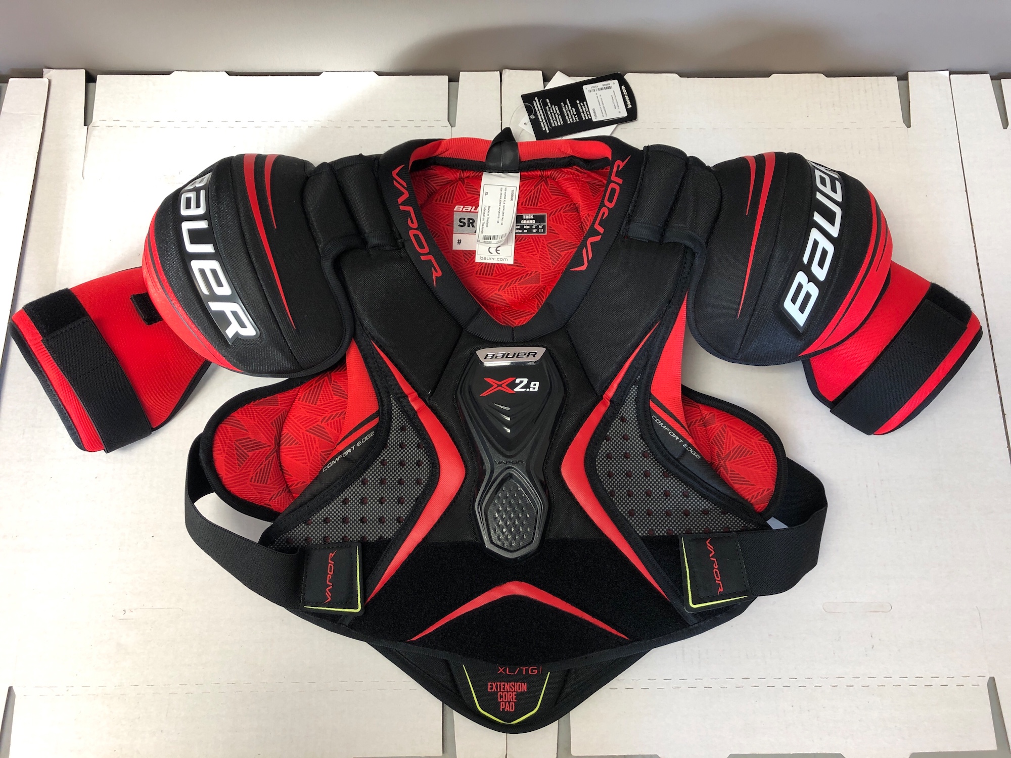 New Senior Bauer Vapor X2.9 Hockey Shoulder Pads Extra Large XLarge