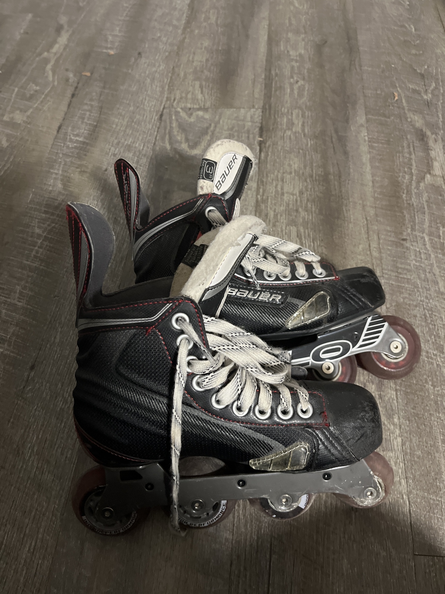 Used Bauer Regular Width Size 3 Inline Skates SidelineSwap