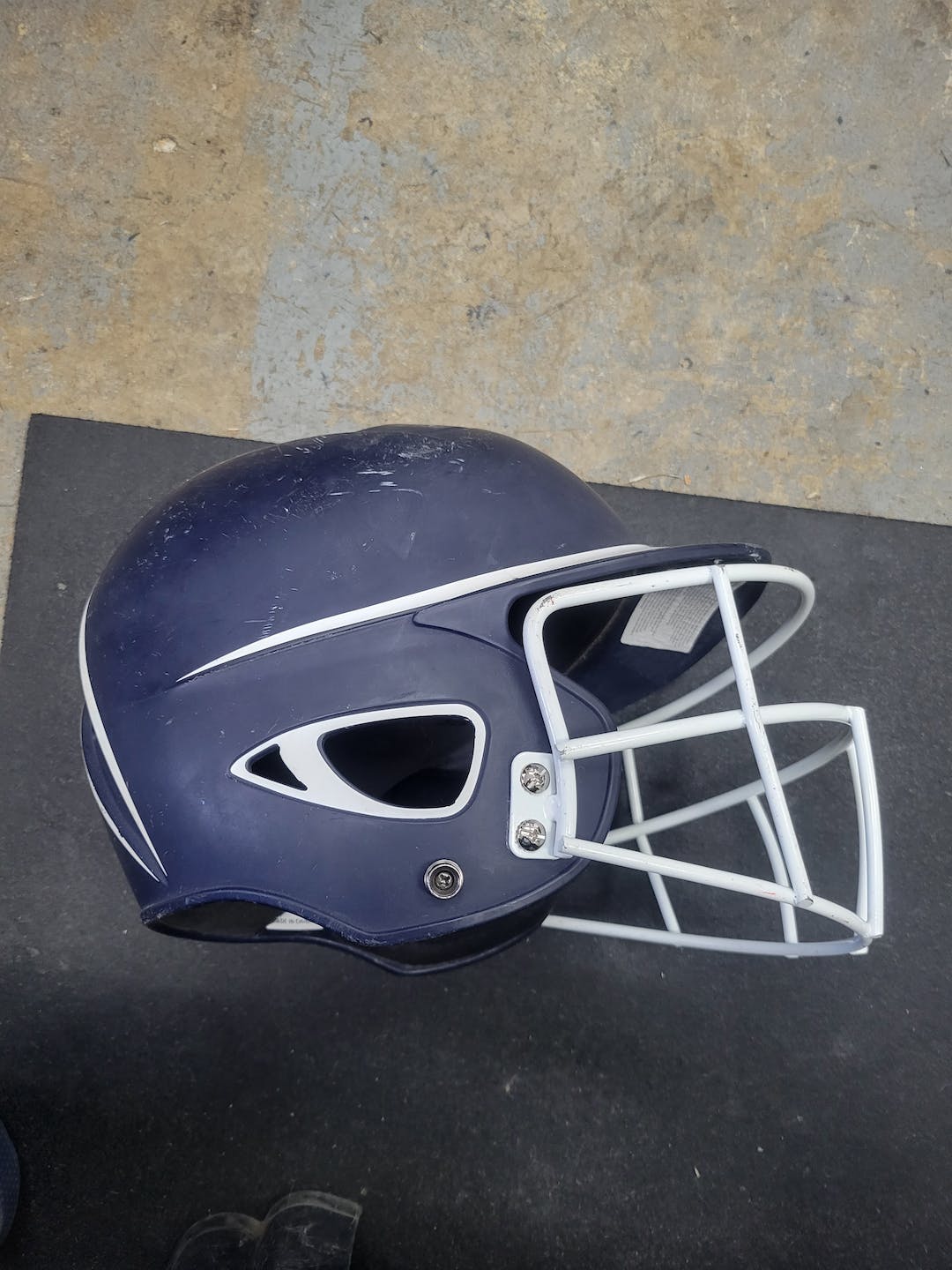 Used Boombah Helmet W Mask One Size Standard Baseball And Softball