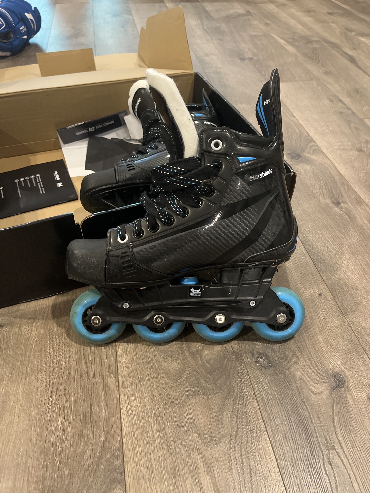 Used Verbero Regular Width Size 7.5 Marsblade FMT ONE Hockey Skates SidelineSwap