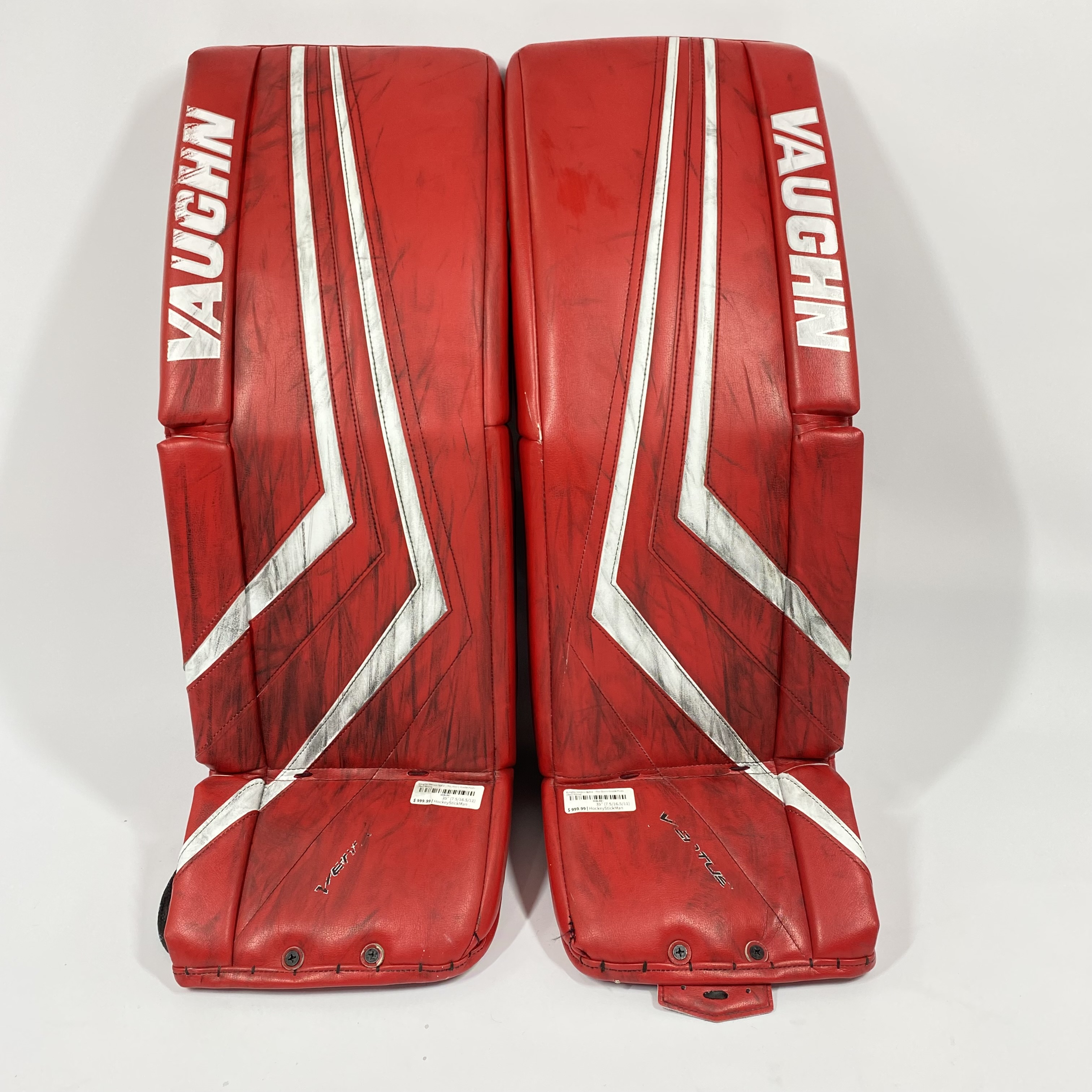 Used 35" Vaughn Ventus SLR2 Goalie Leg Pads Pro Stock SidelineSwap