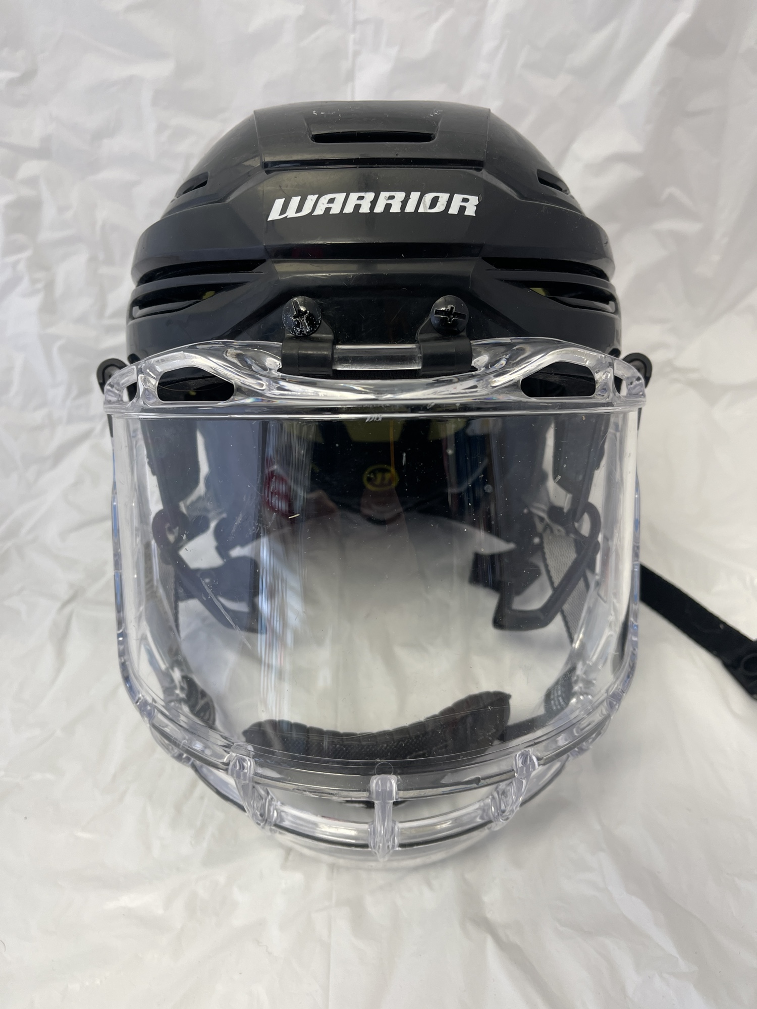 Used Medium Warrior Alpha One Pro Helmet With Bauer Fishbowl SidelineSwap
