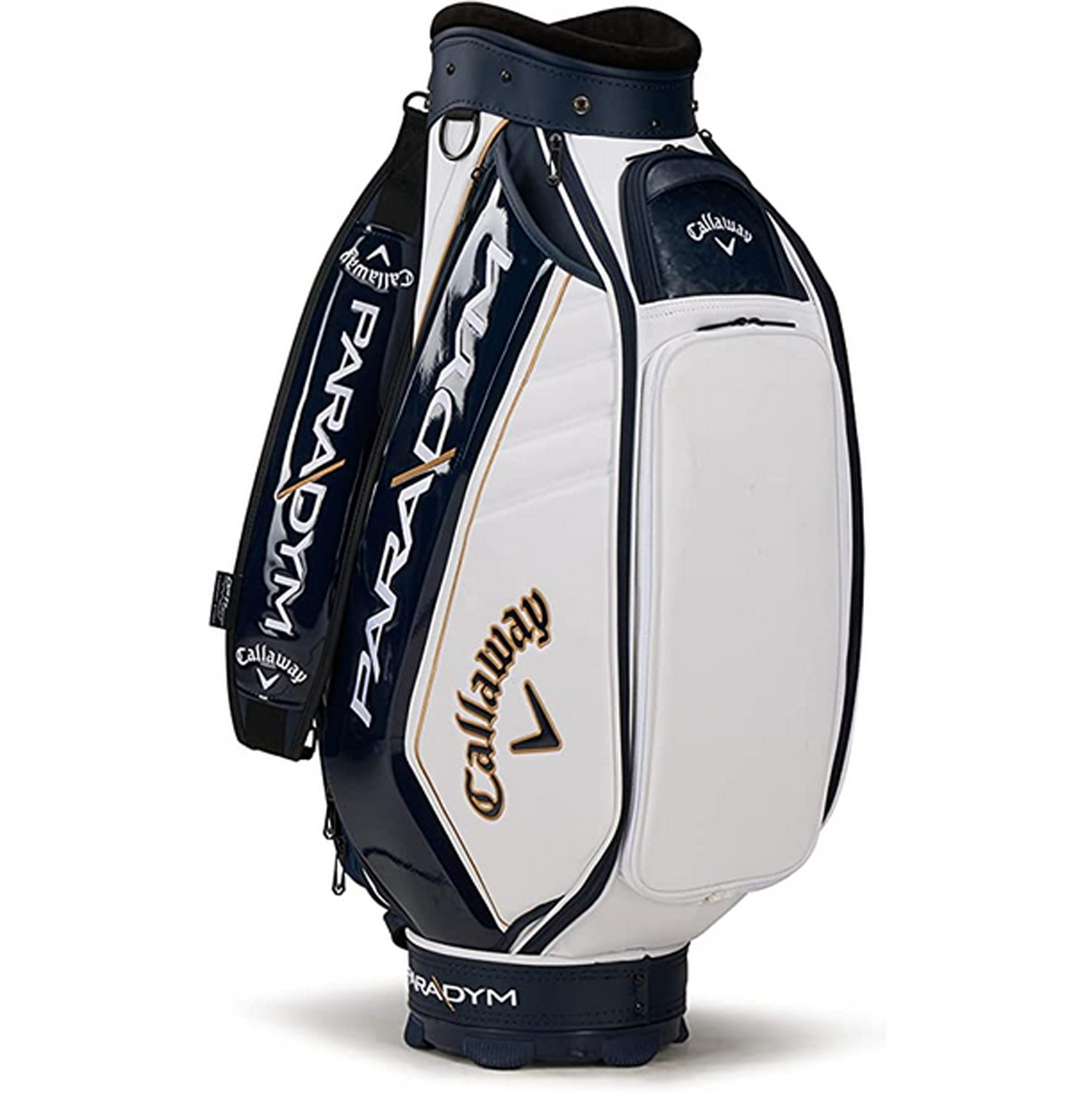 NEW 2023 Callaway Paradym Navy/White/Gold Mini Staff Cart Bag