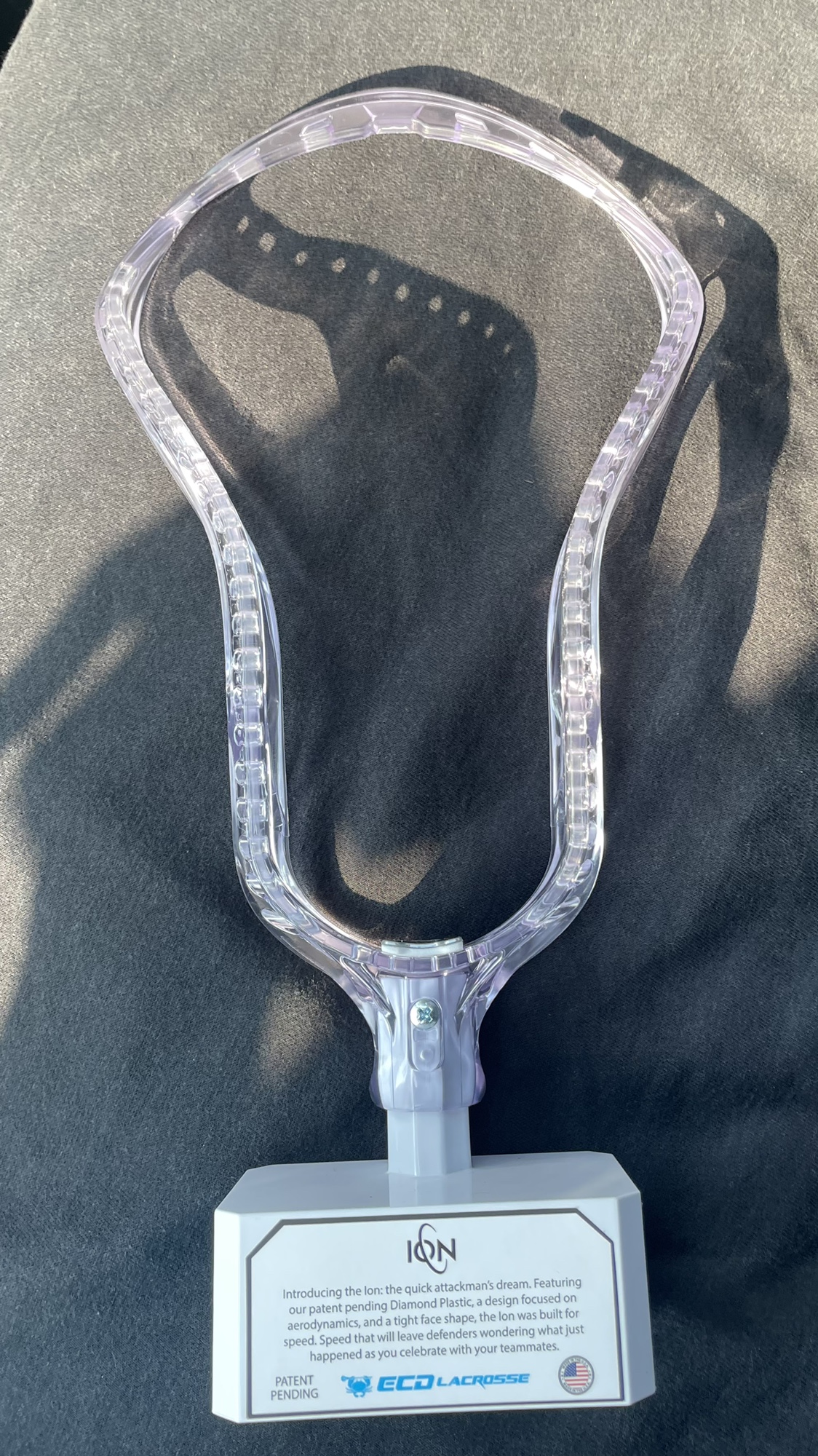 ECD LACROSSE ION HEAD CLEAR ( UNSTRUNG ) SidelineSwap