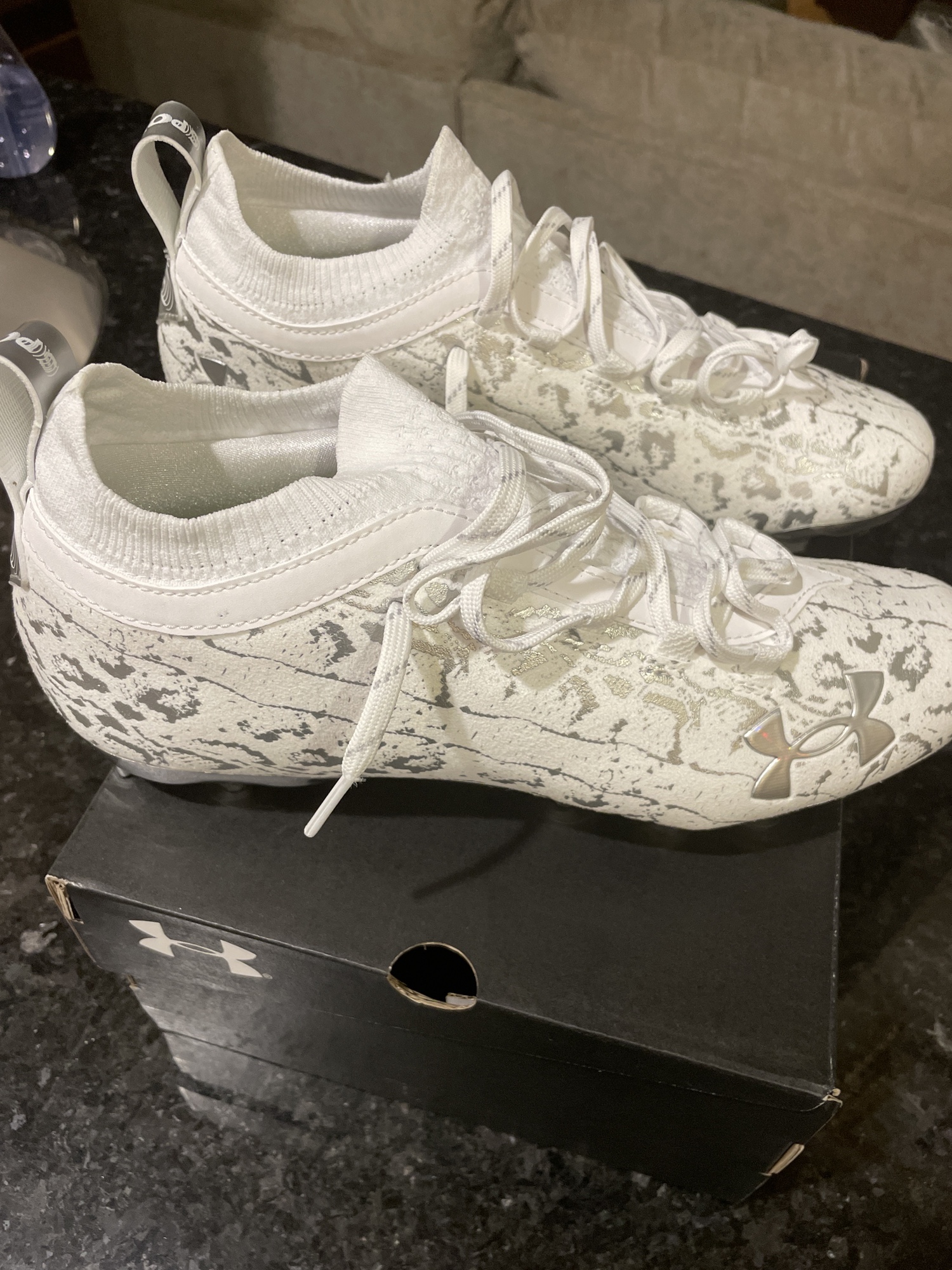 under armour blue suede cleats