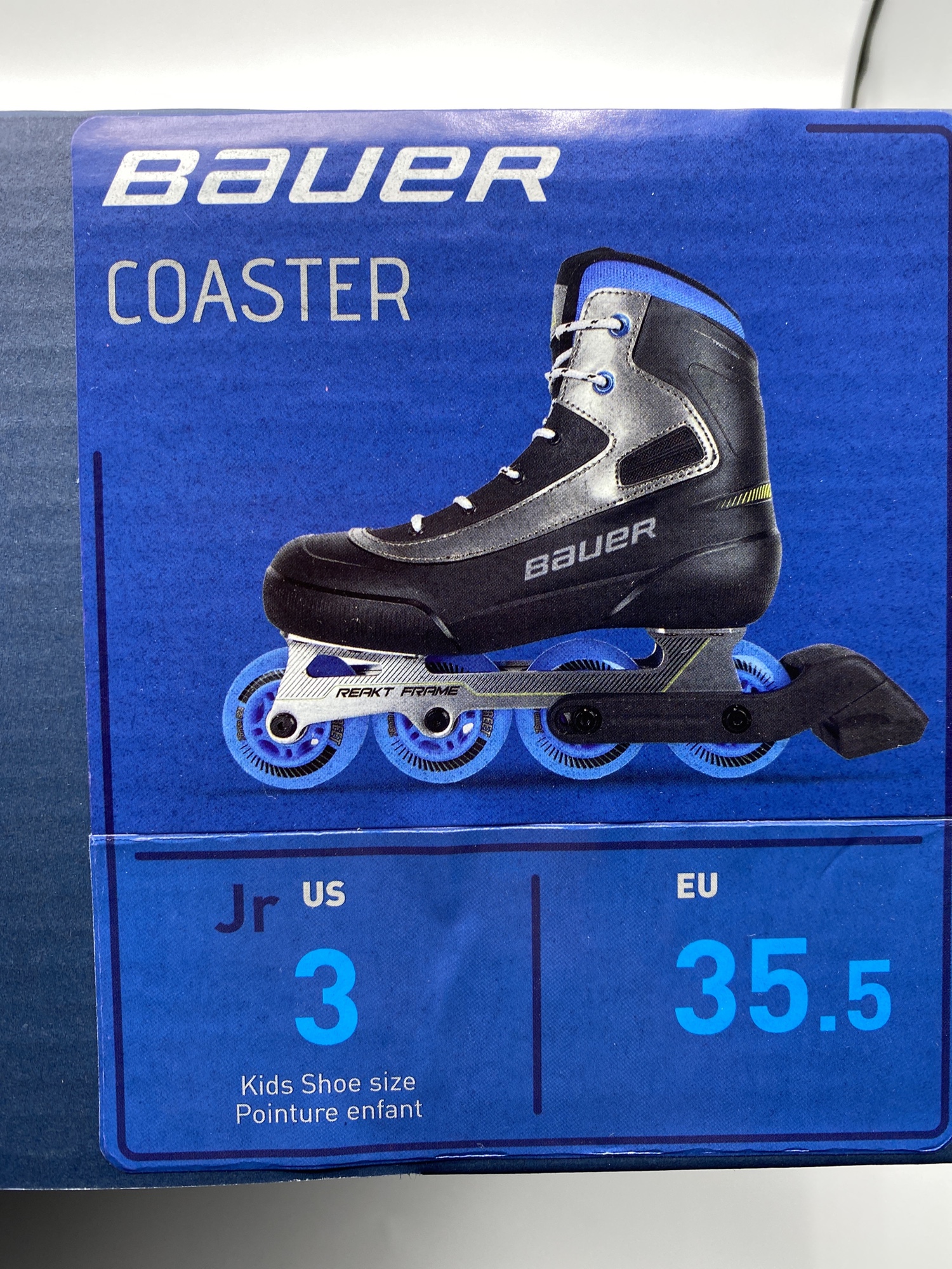 NEW Bauer Coaster Inline Skate, Size 3 SidelineSwap