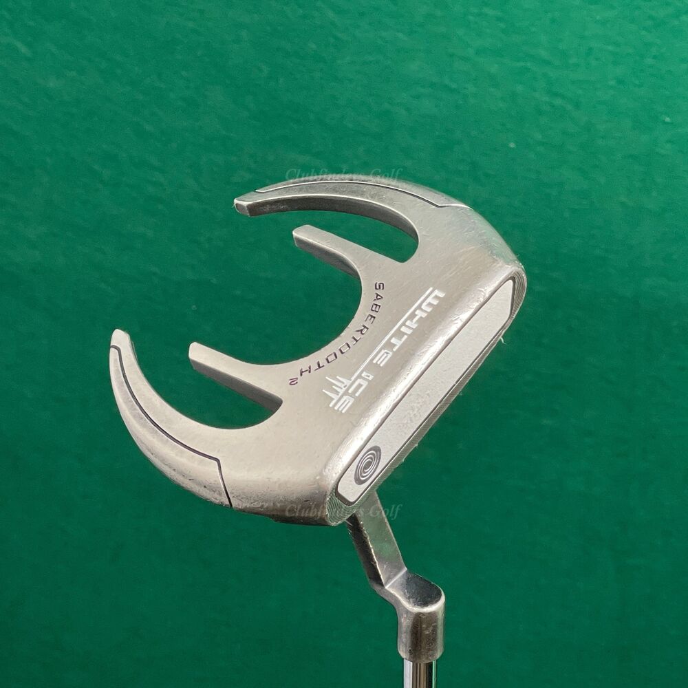 Odyssey White Ice Sabertooth 2 34" LNeck Mallet Putter Golf Club SidelineSwap