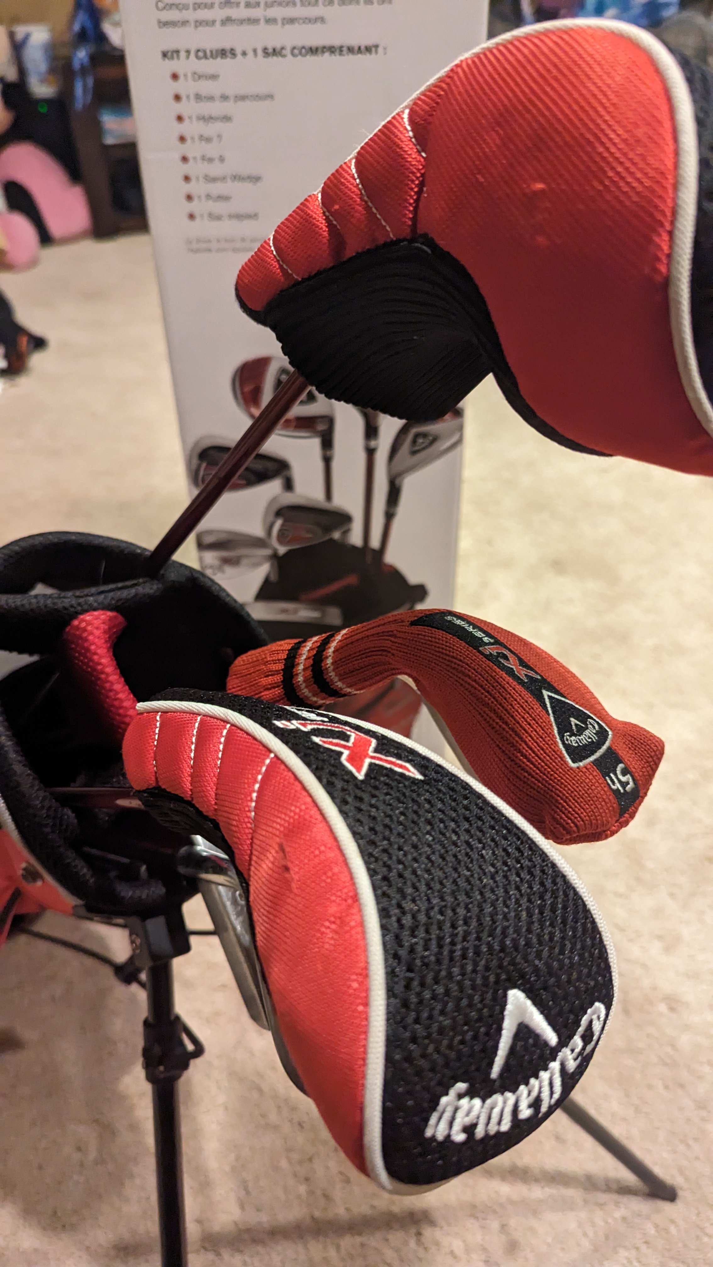 Callaway RH XJ Clubs (Full Set) Junior (912 year old) 7 Pieces with 3