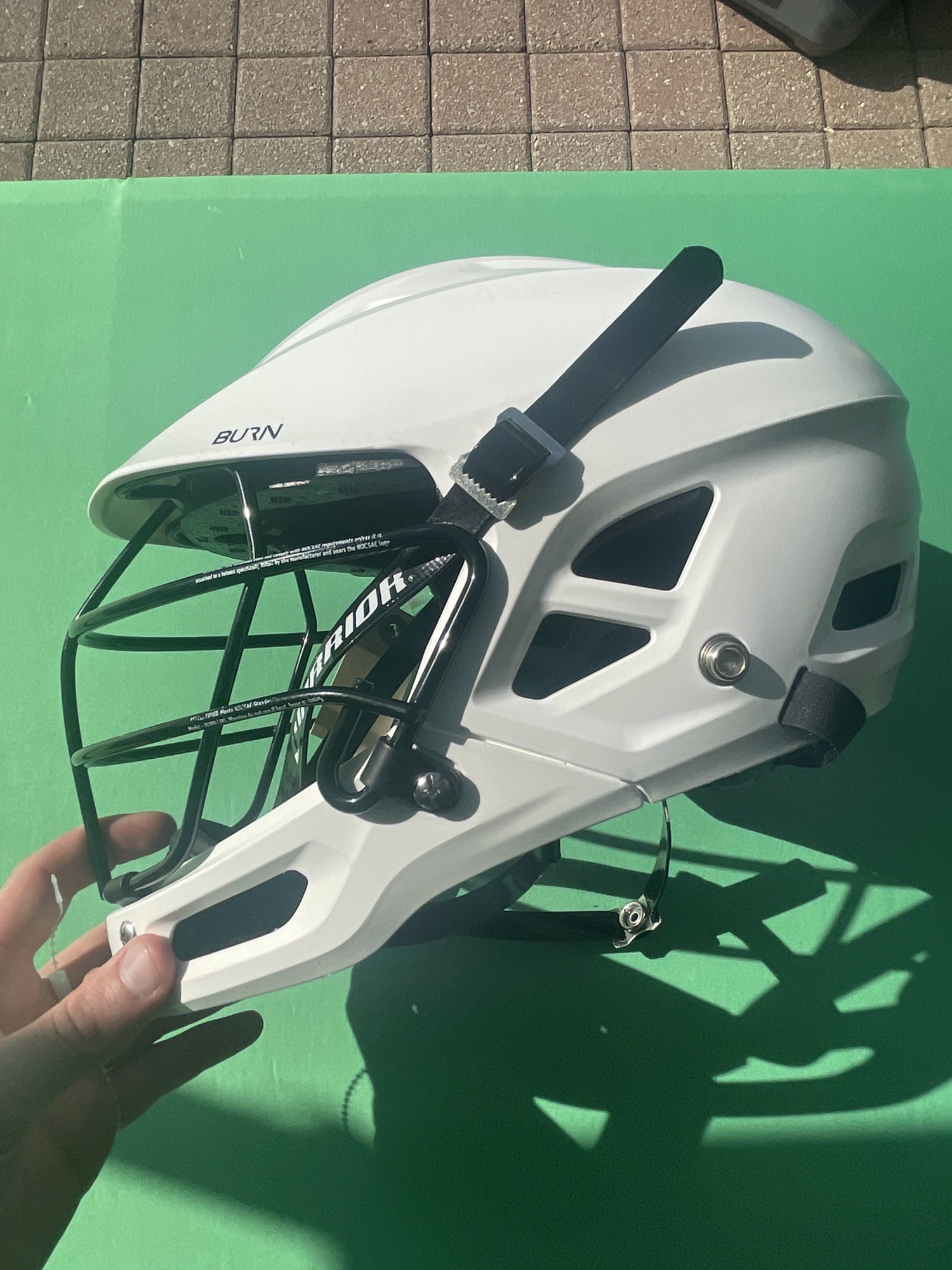 Used Warrior Burn Junior Helmet SidelineSwap