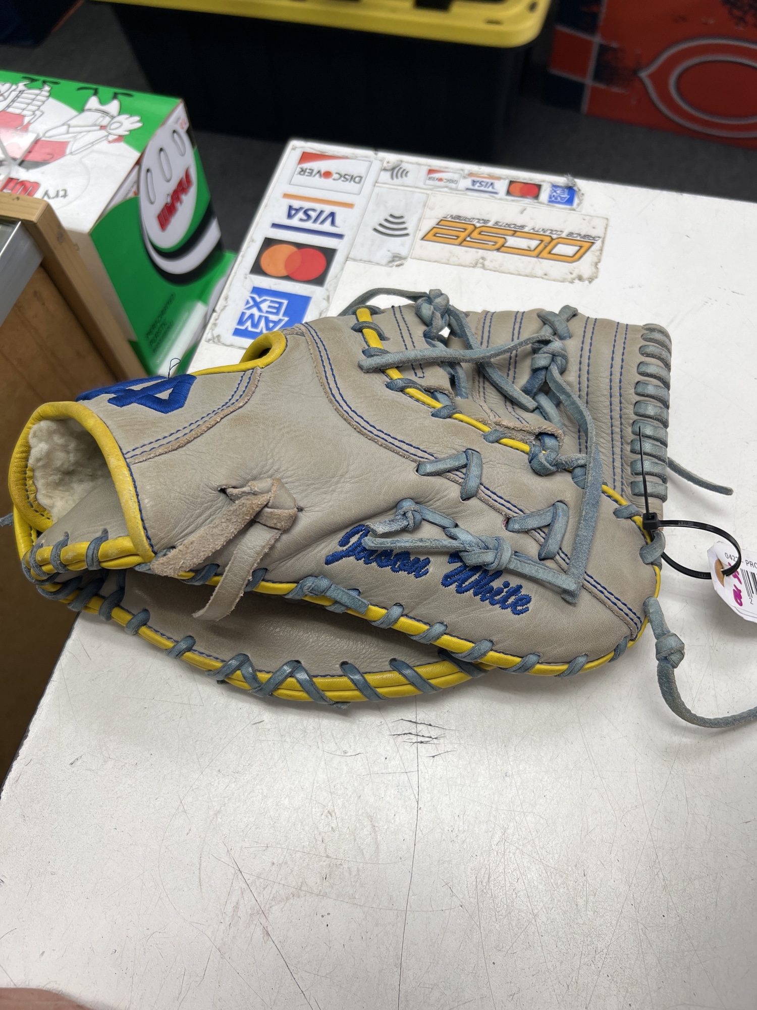 44 Pro Custom Baseball Glove First Base Mitt Youth 12.5 SidelineSwap