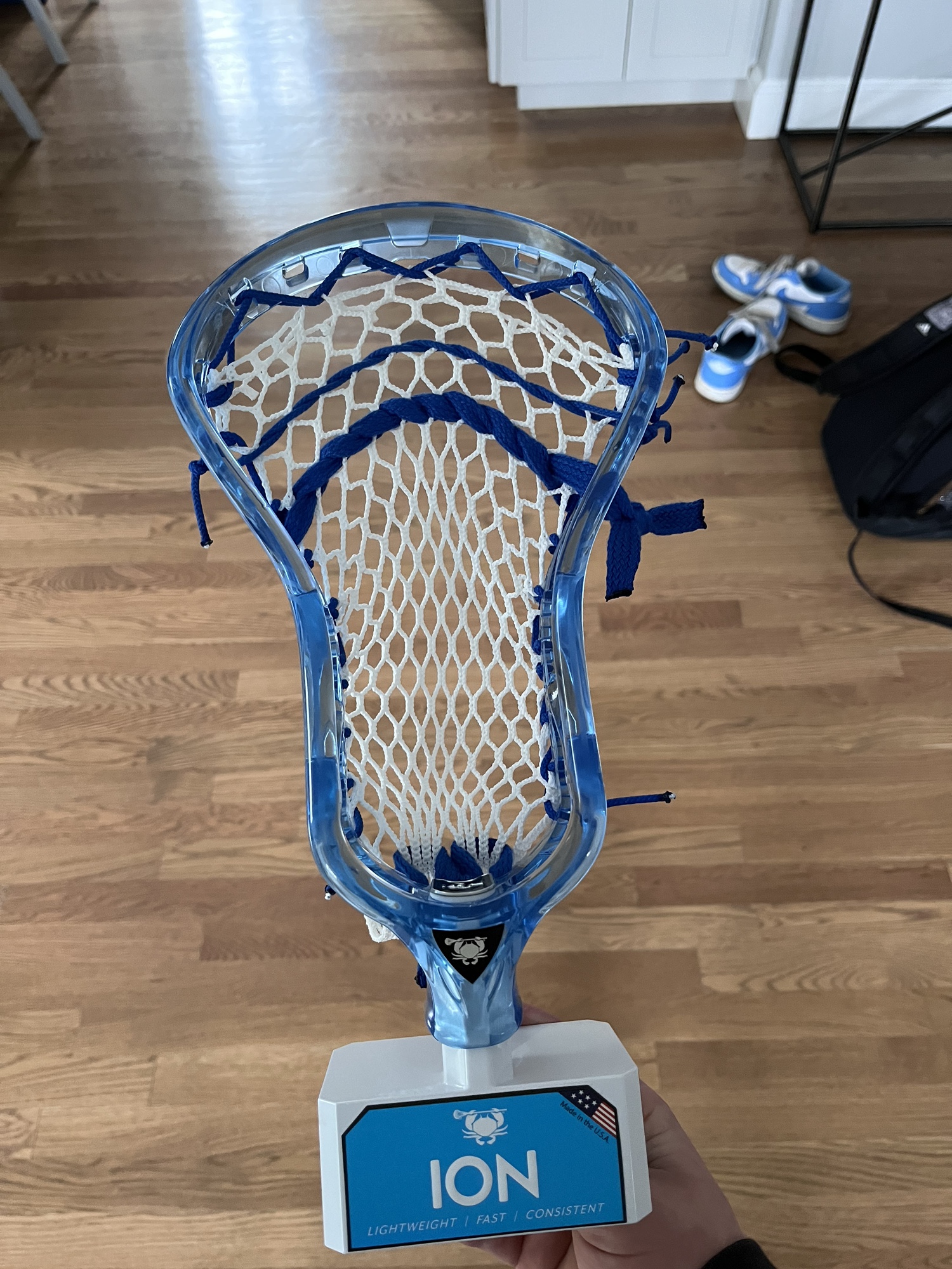 New Custom Strung Blue Themed Ion Head SidelineSwap
