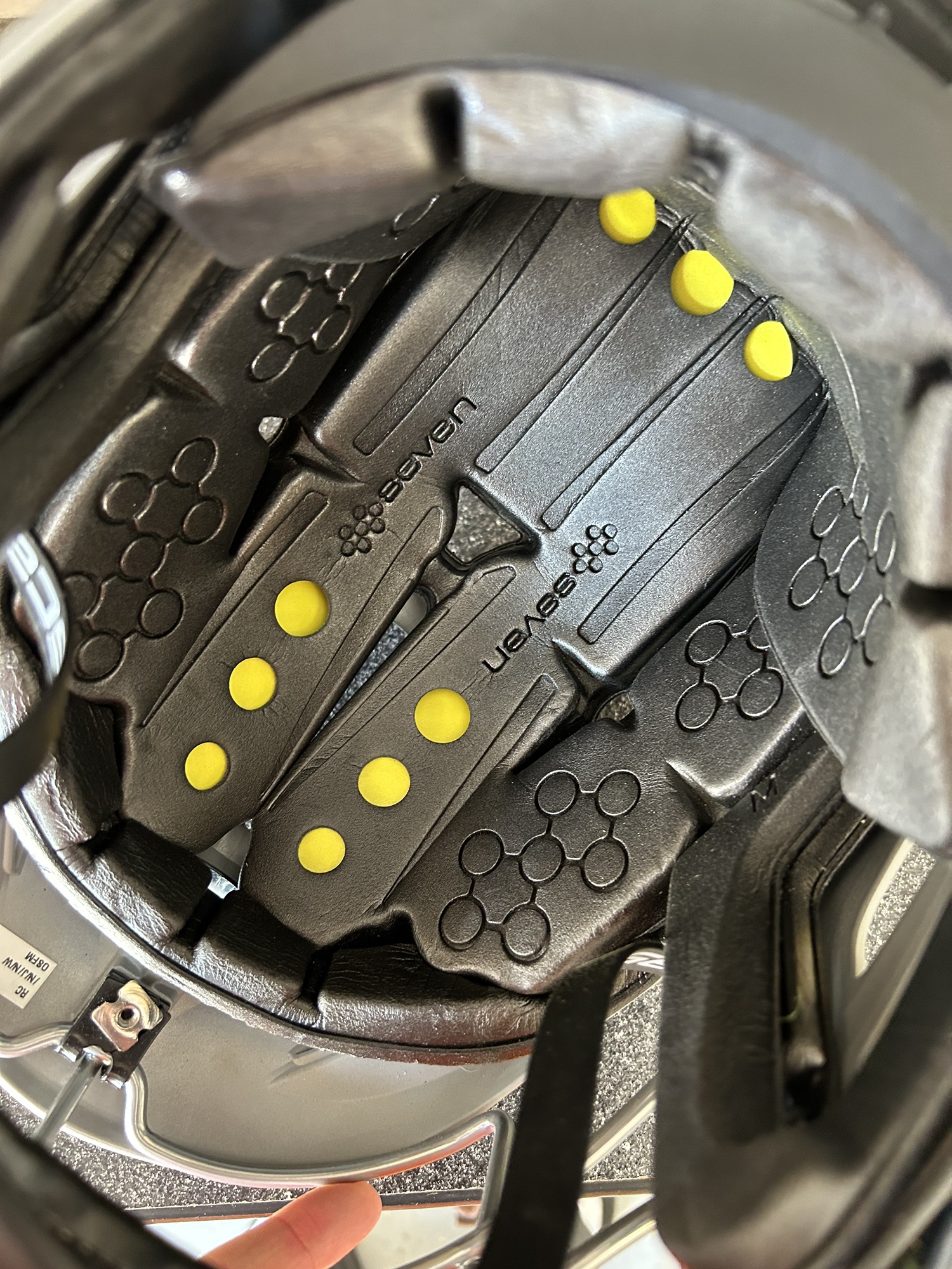 Used Matte Gray R lacrosse helmet SidelineSwap