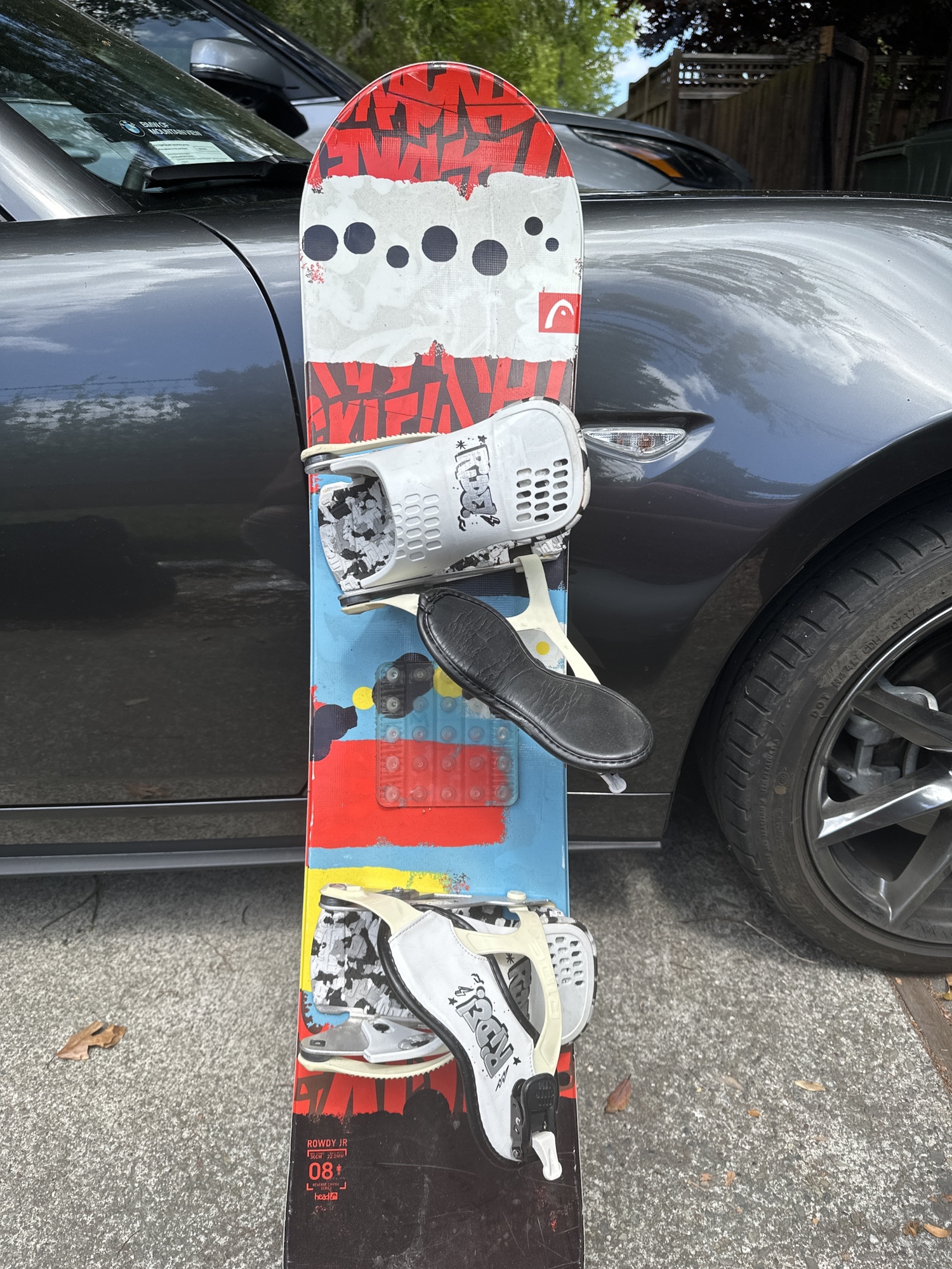 Head Rowdy Jr 110 cm snowboard w bindings SidelineSwap