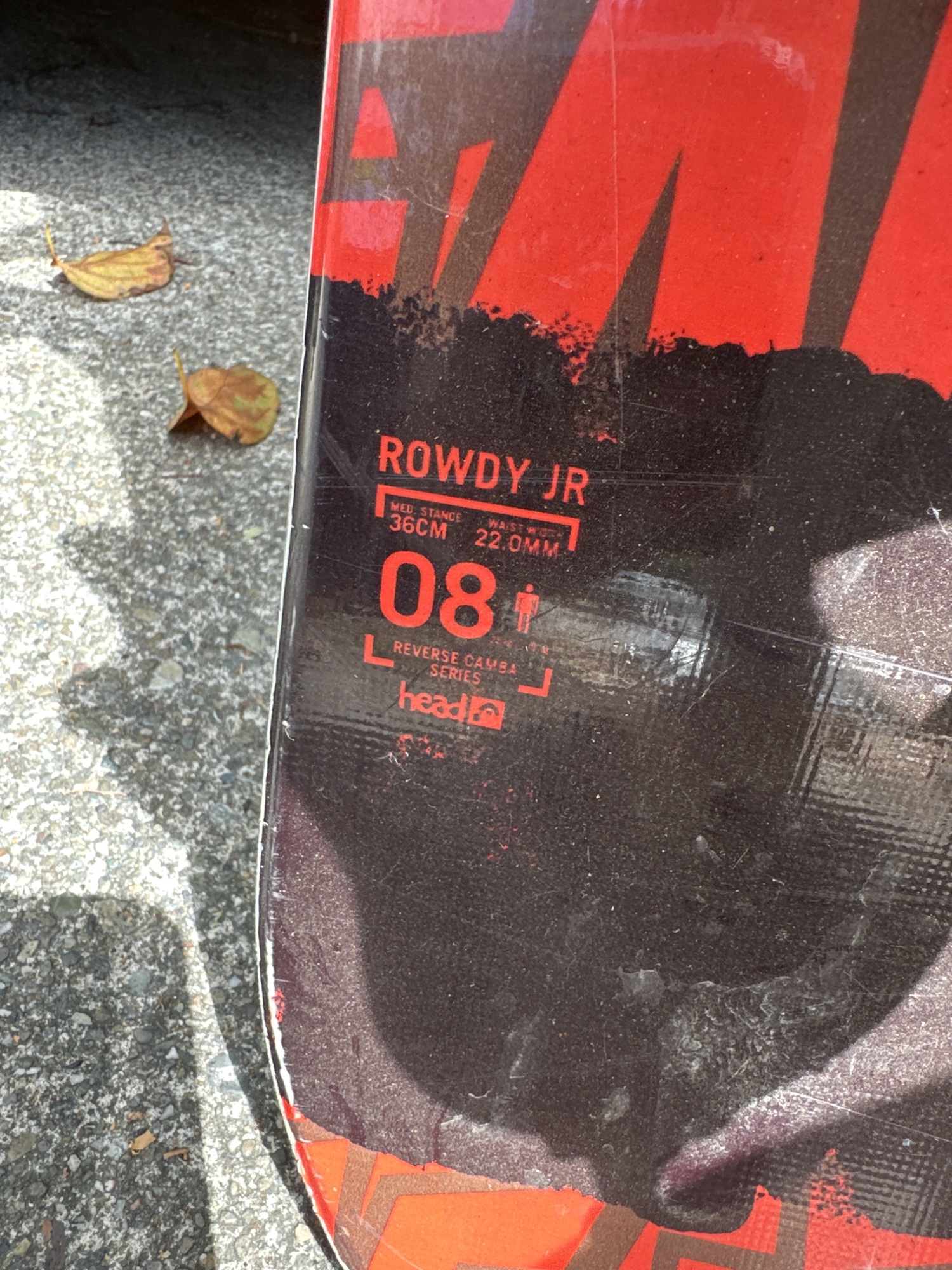 Head Rowdy Jr 110 cm snowboard w bindings SidelineSwap