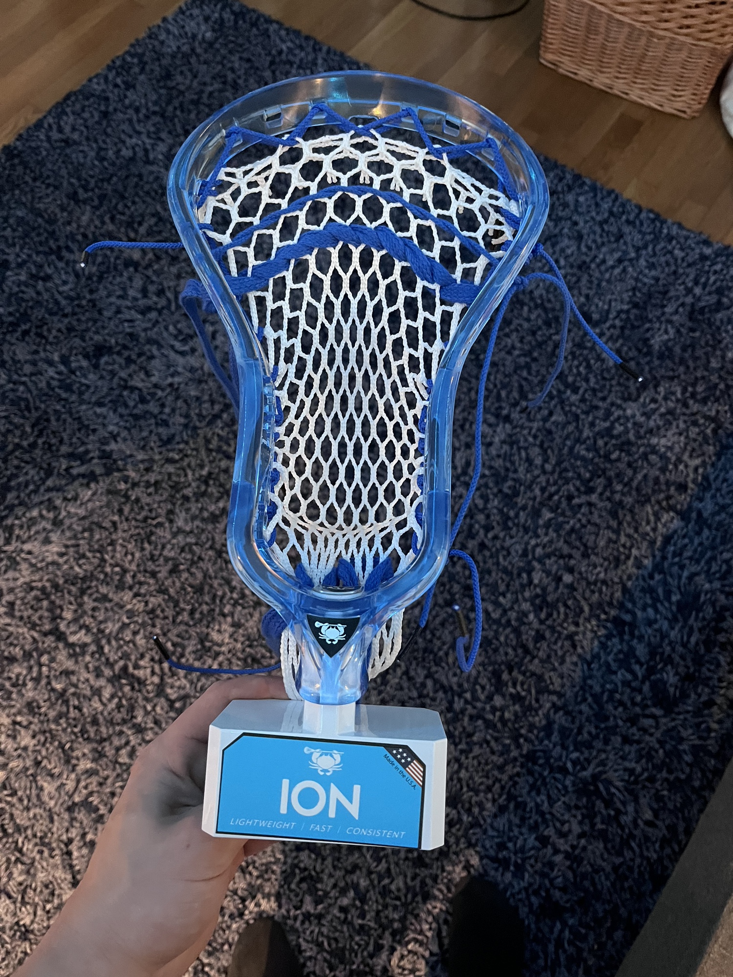 New Custom Strung Blue Themed Ion Head SidelineSwap