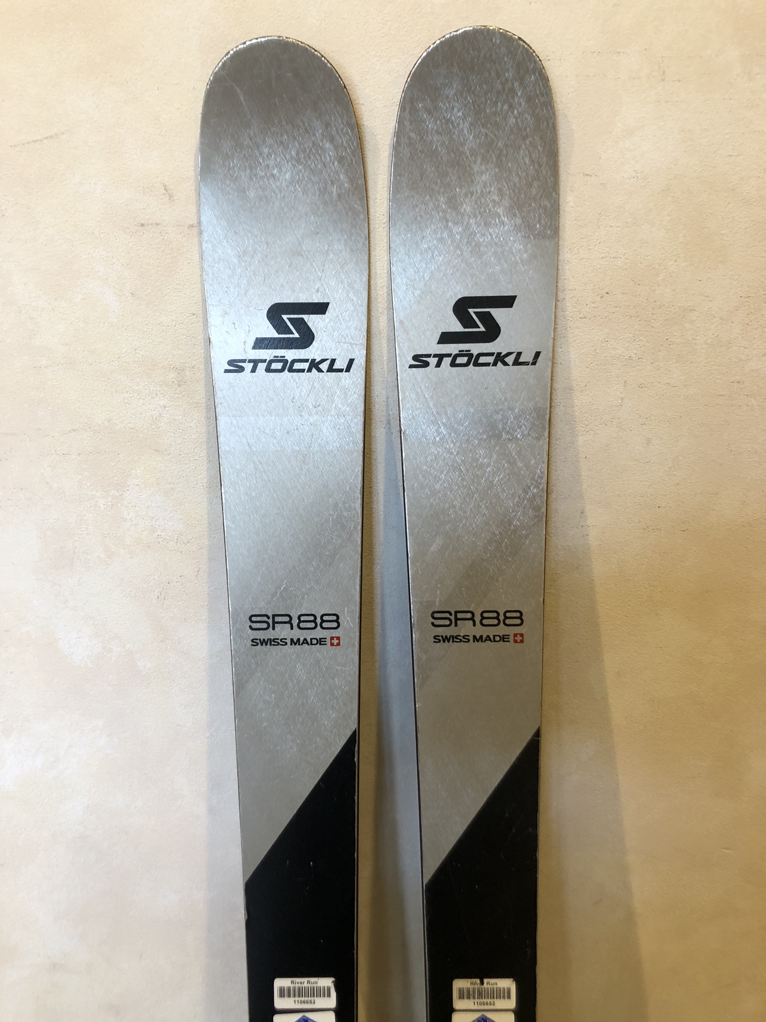 2023 Stockli Stormrider 88 Skis With Salomon Strive Bindings. 184cm 1106652 SidelineSwap