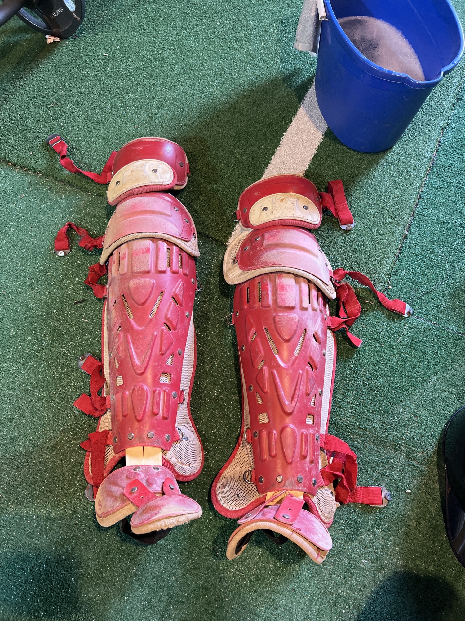 Used Rawlings Catcher's Leg Guard SidelineSwap