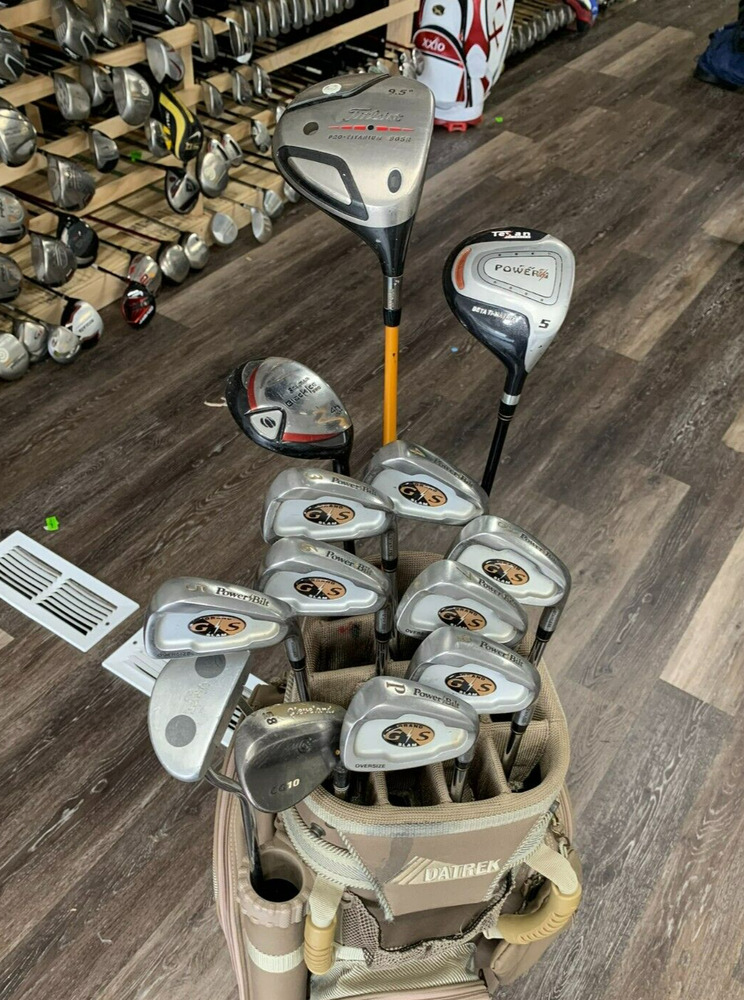 Complete Set of Golf Clubs Titleist, Power Bilt Mixed Set SidelineSwap