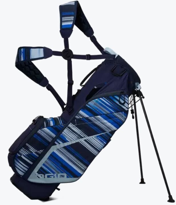 OGIO Fuse 4 Double Strap Stand Carry Golf Bag 4Way Warp Speed Navy New