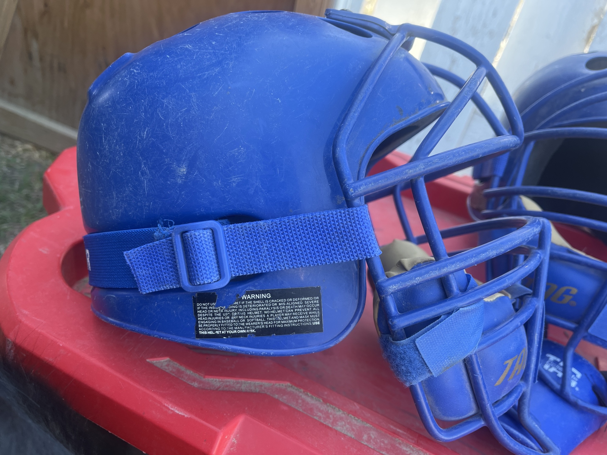 TAG Blue Catchers Helmets SidelineSwap
