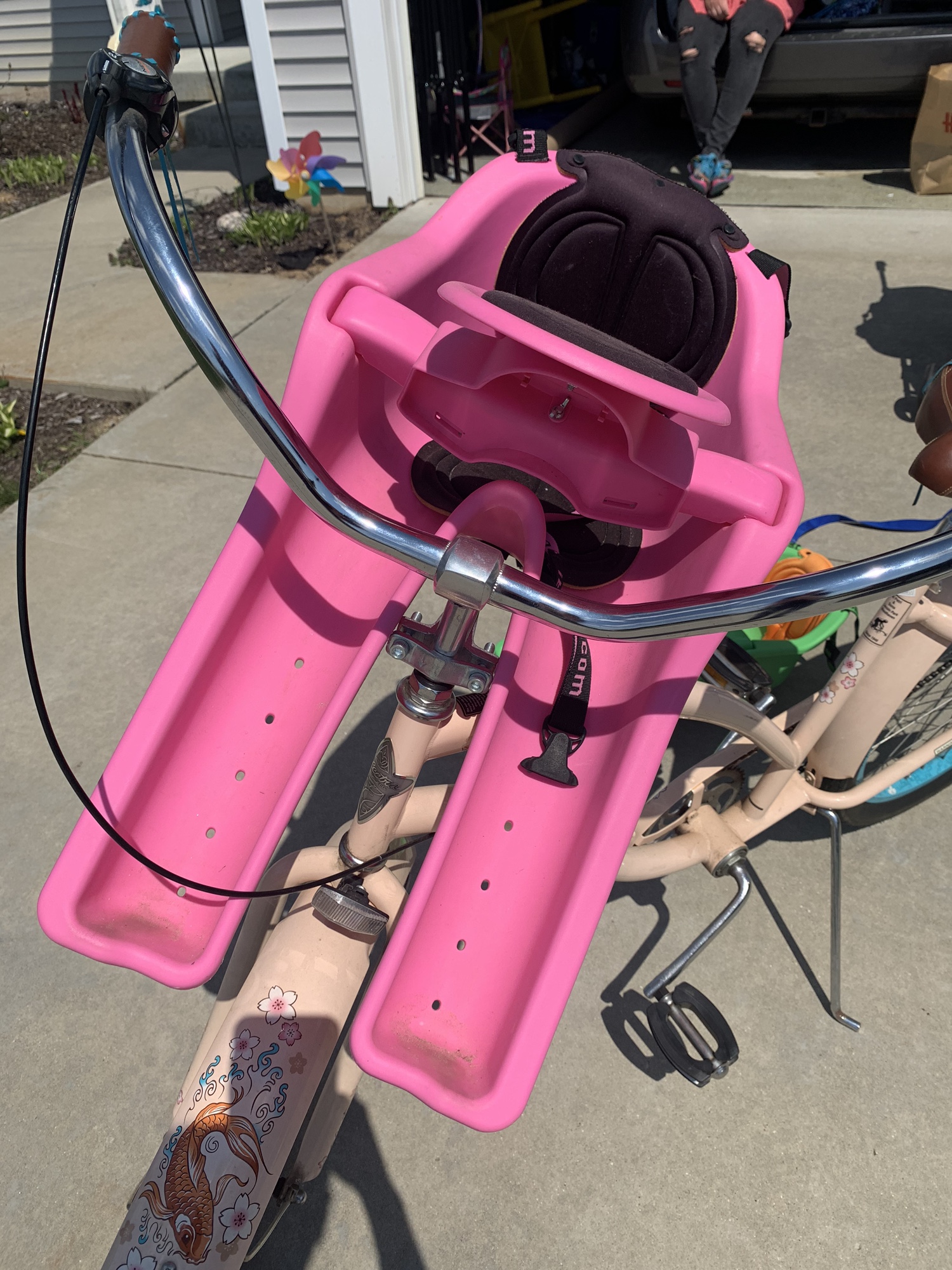 Pink IBert Child Bicycle SafeTSeat child seat SidelineSwap