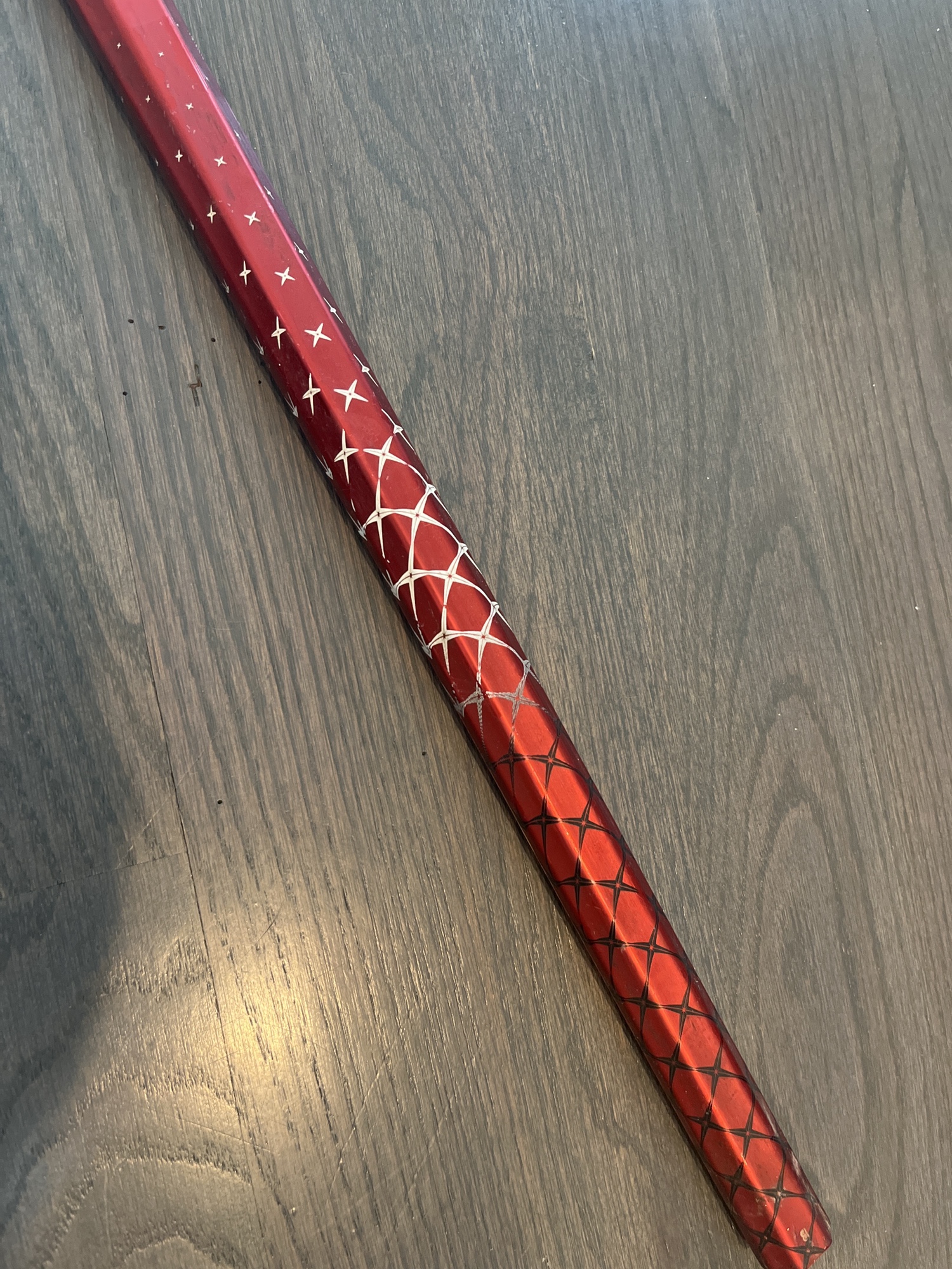 Used Brine Swizzbeat Red Lacrosse Shaft SidelineSwap