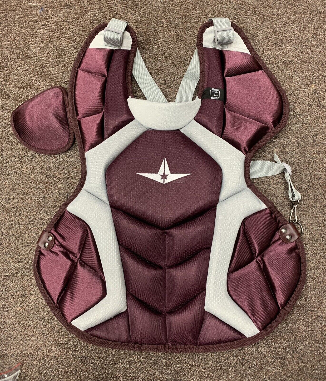 All Star System 7 Adult 16+ Catchers Gear Set NOCSAE CKCCPRO1 Maroon