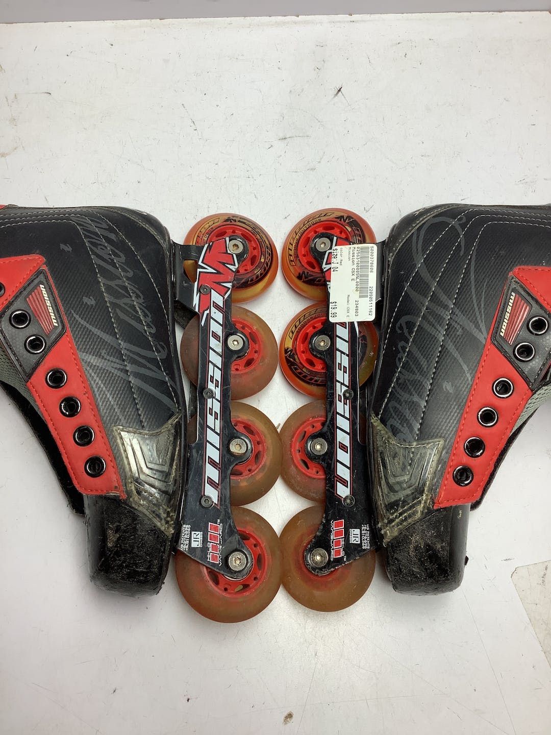 Used Mission Csx E Junior 04 Roller Hockey Skates SidelineSwap
