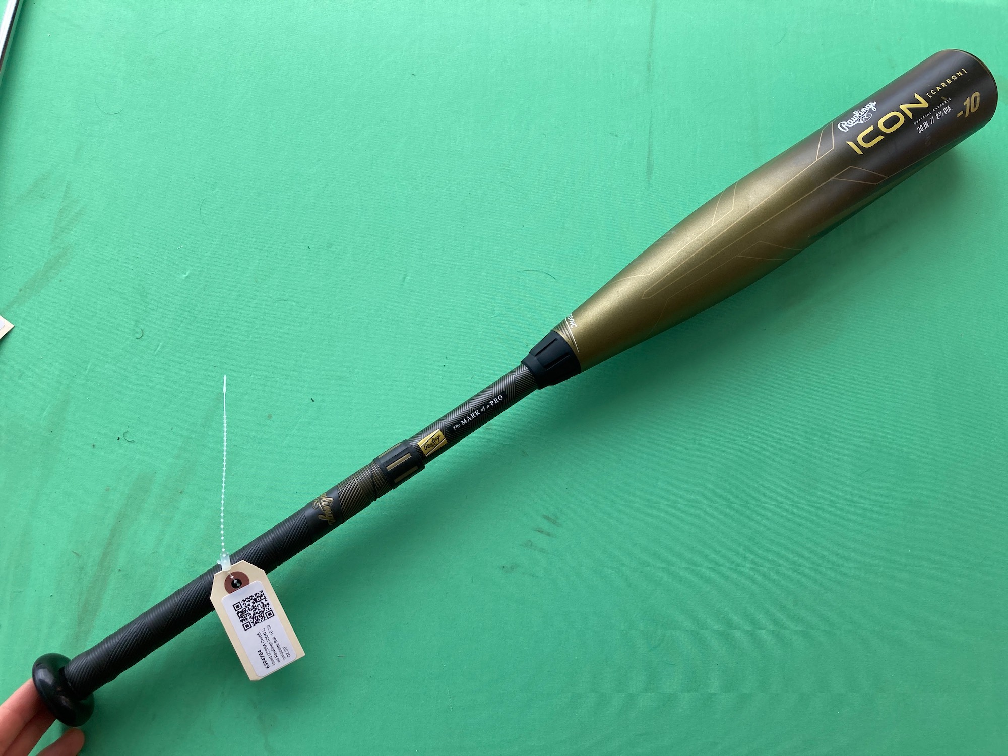 Used USSSA Certified Rawlings ICON Composite Bat 10 20OZ 30