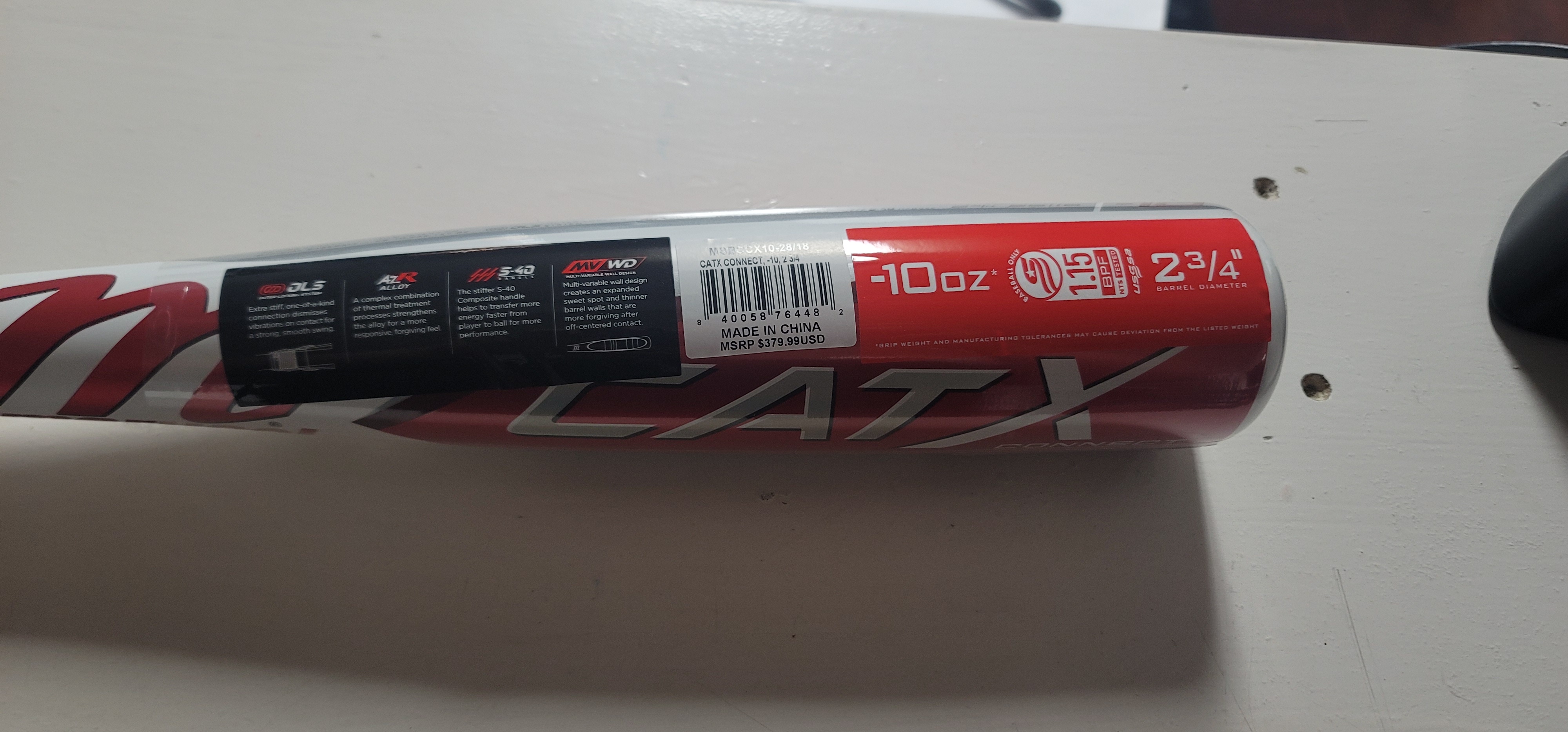 New USSSA Certified Marucci Alloy CAT X Bat (10) 18 oz 28" SidelineSwap