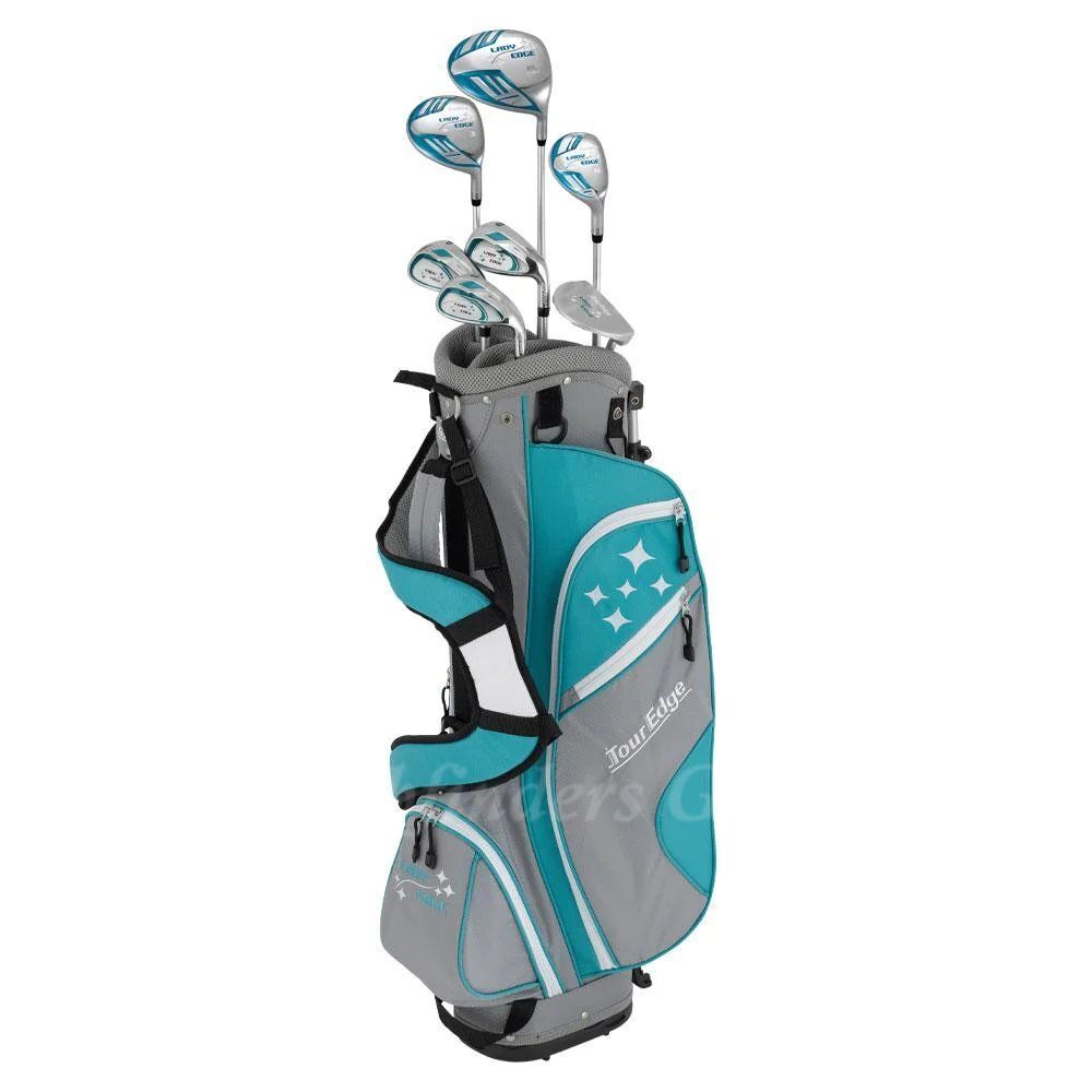 NEW Lady Tour Edge Lady Edge 2020 Turquoise Half Set w/ Stand Bag