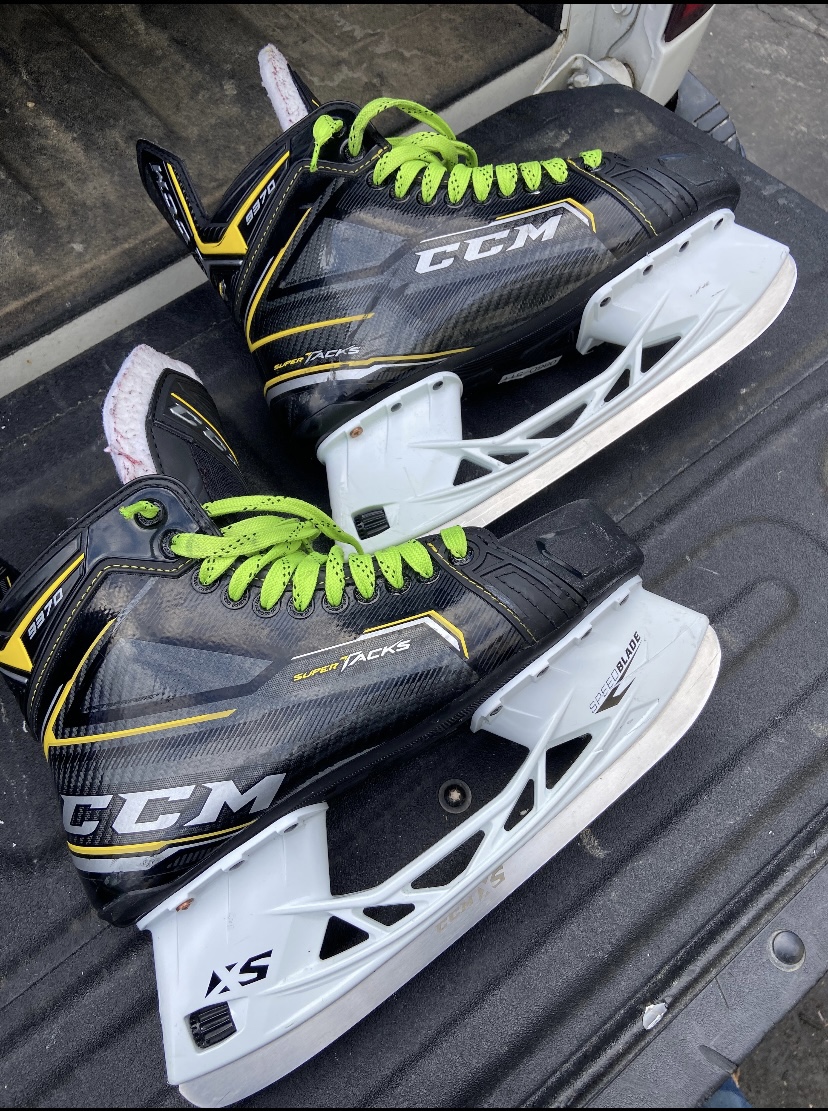 Used CCM Size 10 Super Tacks 9370 Hockey Skates SidelineSwap
