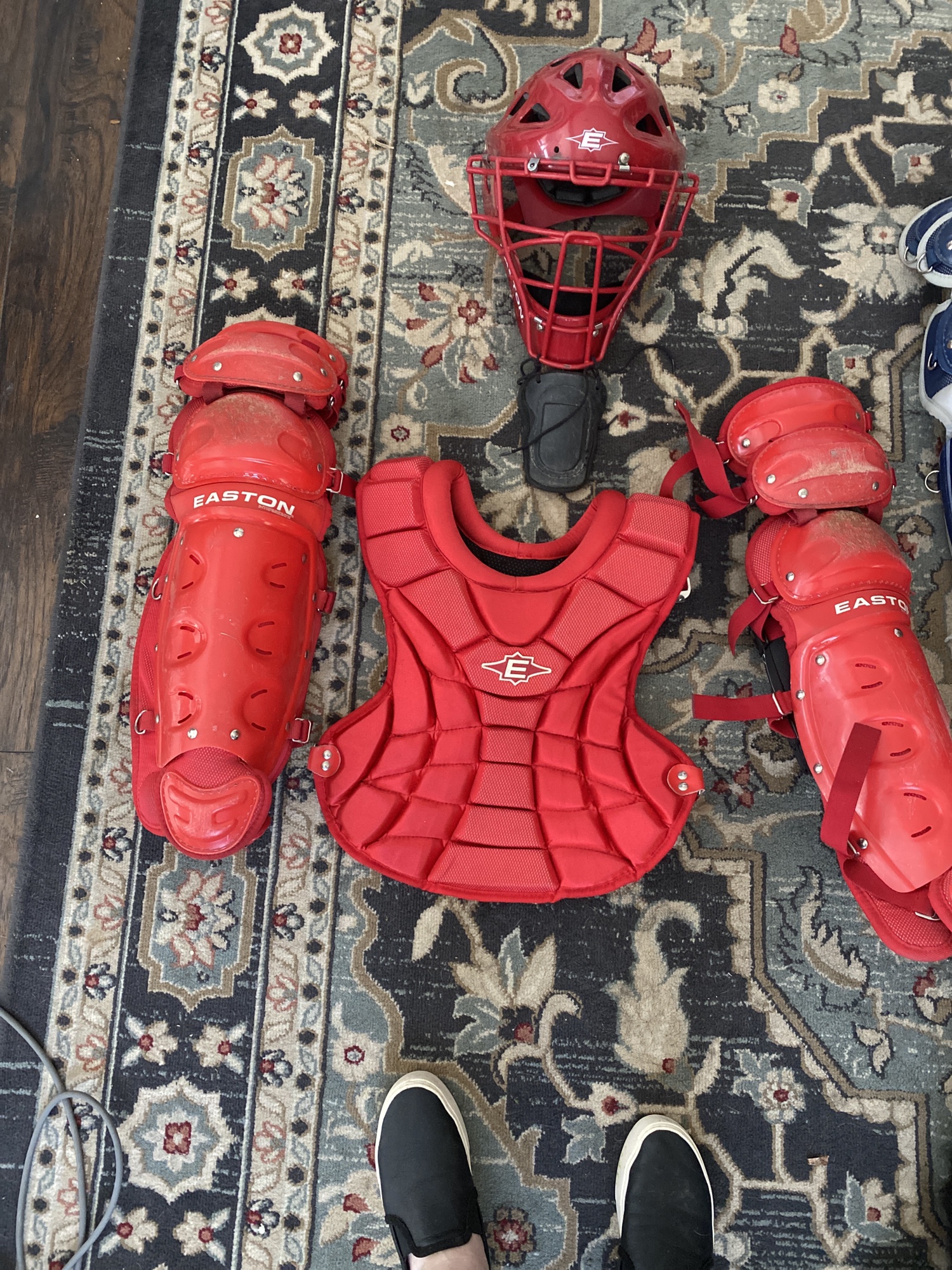 15” Easton baseball catchers 4 pc set SidelineSwap