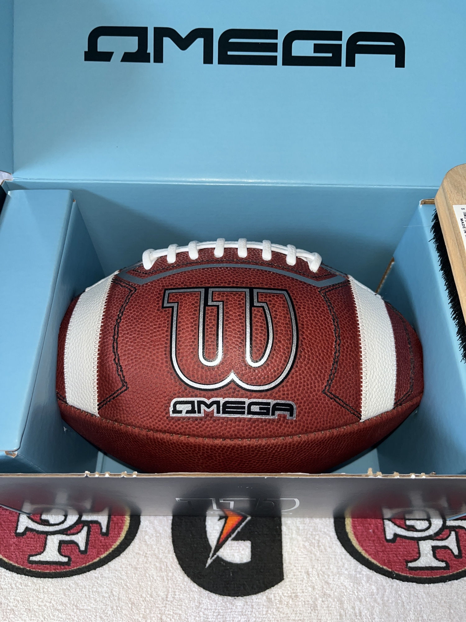 New Wilson Omega Leather Football SidelineSwap