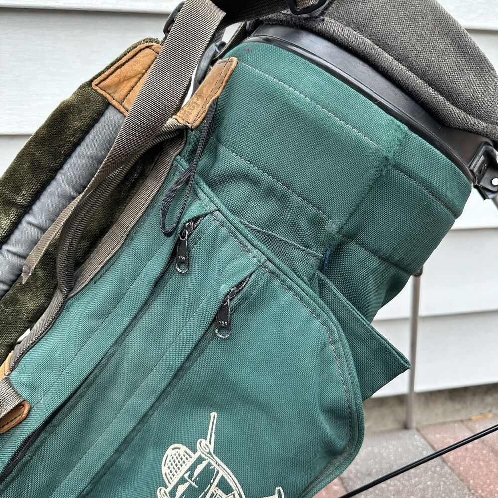 Ping Hoofer Golf Stand Bag Dual Straps 4 Way Divider Dark Green Course