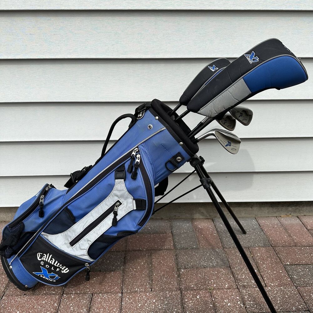 Callaway XJ 53”60" Tall 6 Piece Junior Youth Golf Set Bag Left Handed