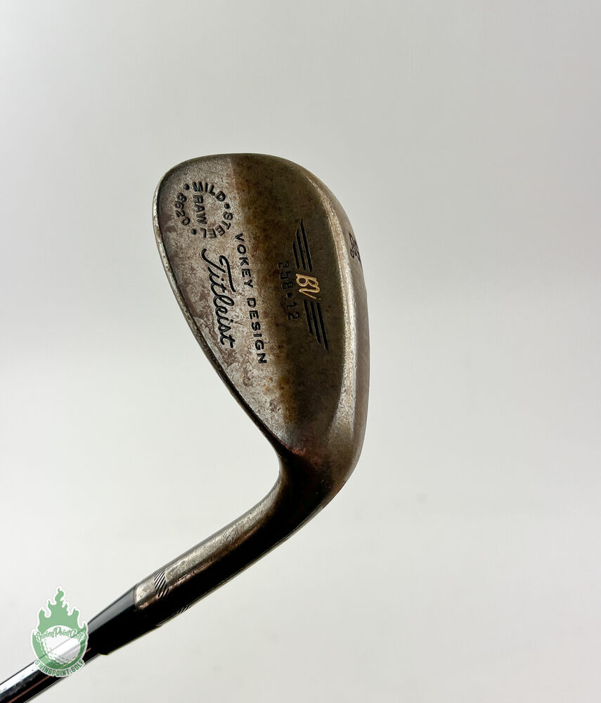 Used RH Titleist Vokey Raw Mild Steel Wedge 58*12 Wedge Flex Steel