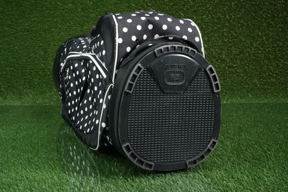 OGIO DUCHESS 15WAY DIVIDER GOLF CART BAG, BLACK / WHITE POLKA DOTS