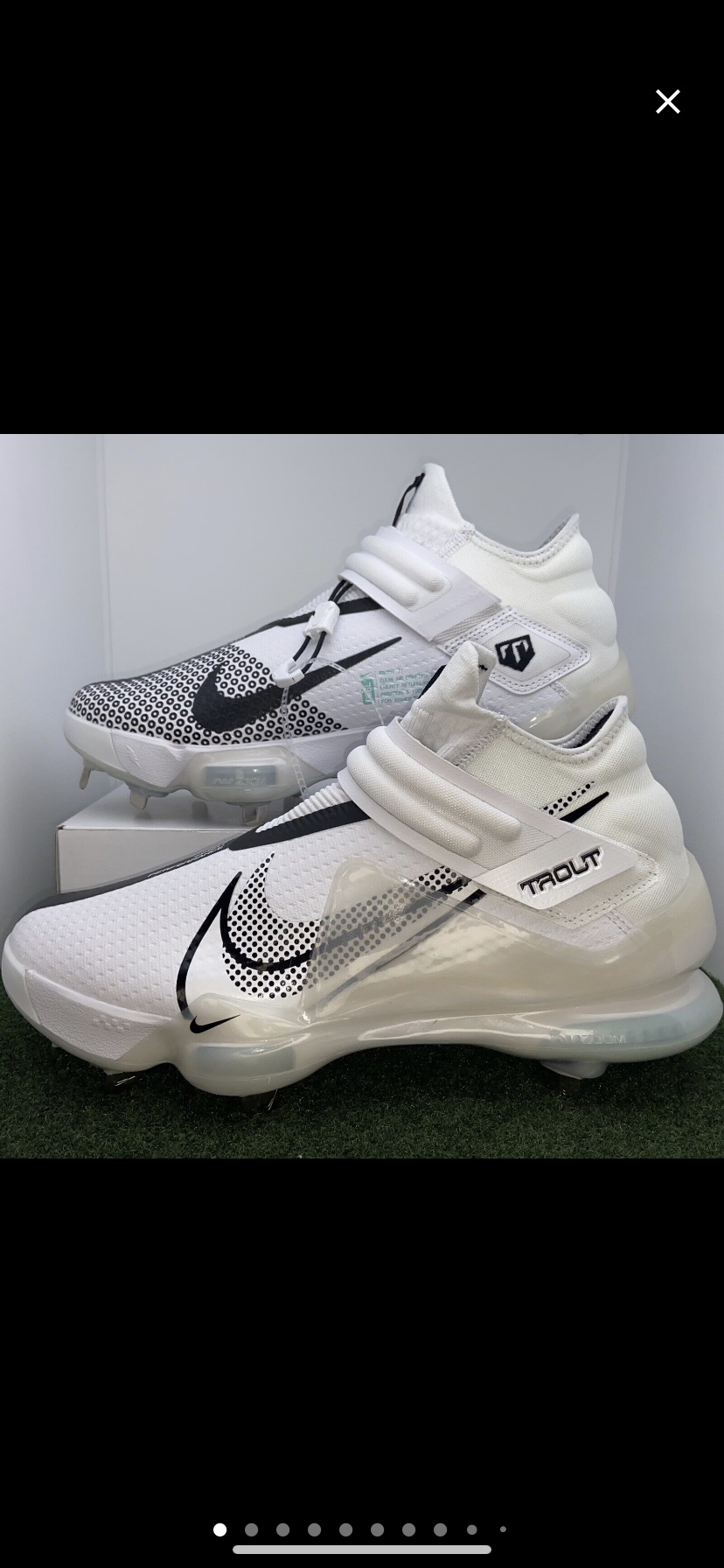 metal mike trout cleats