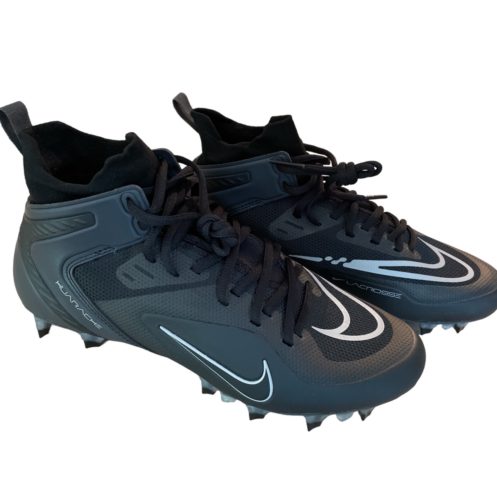 Nike Alpha Huarache 8 Elite React Lacrosse Cleats Men's Size 8.5 Black