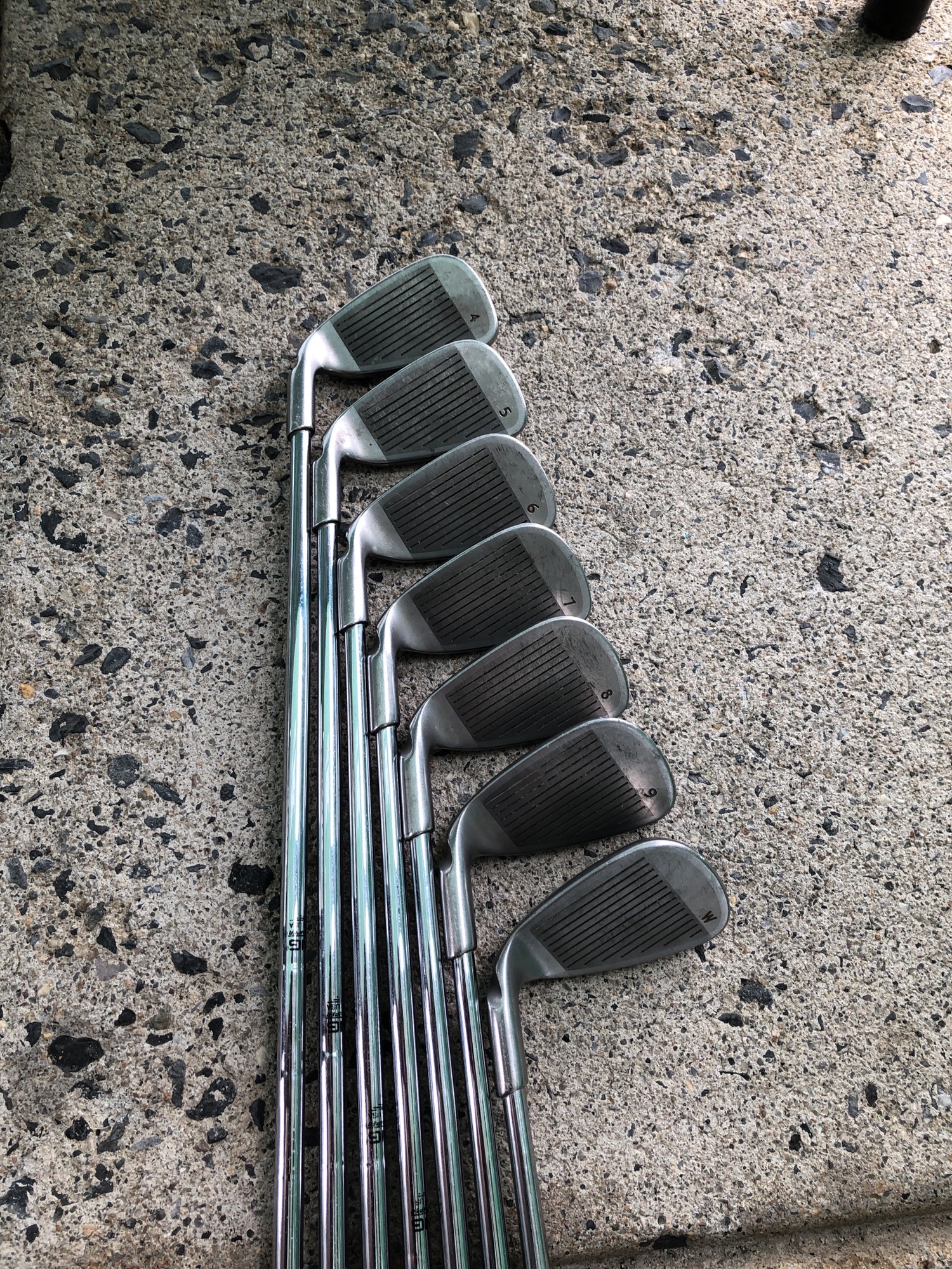 Used Men's Ping Rapture Right Iron Set Steel SidelineSwap