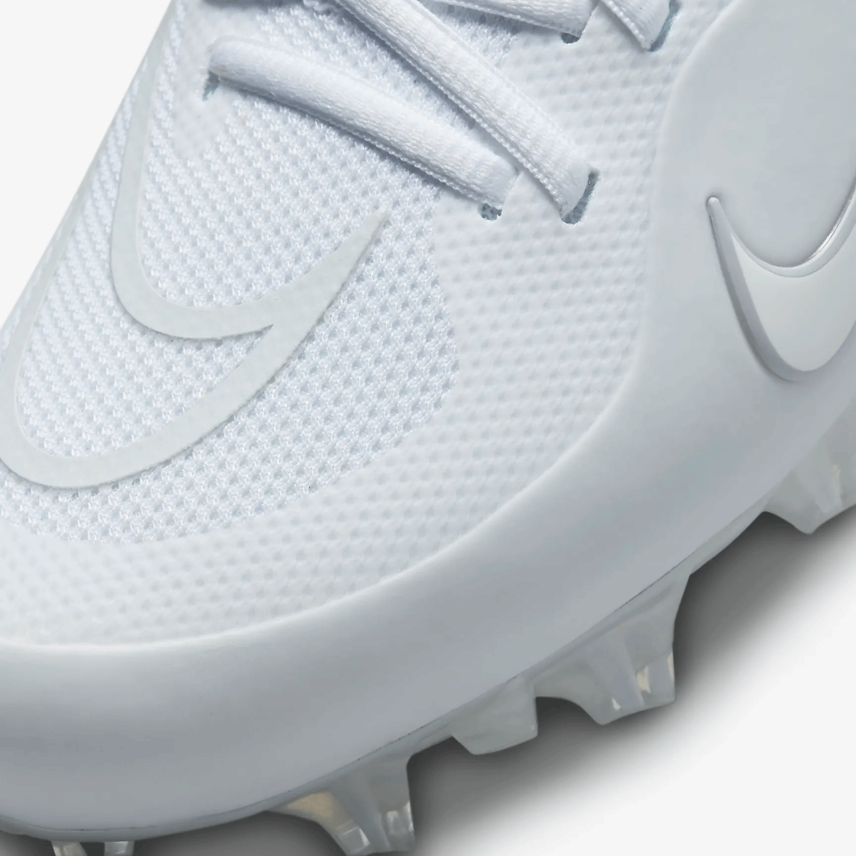 Nike React Alpha Huarache 8 Elite Lacrosse Cleats White High Top Size