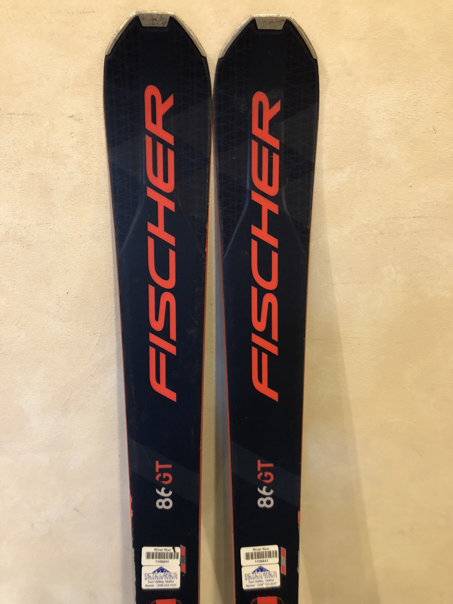 2023 Fischer RC One 86 GT Skis With Integrated Bindings 182cm