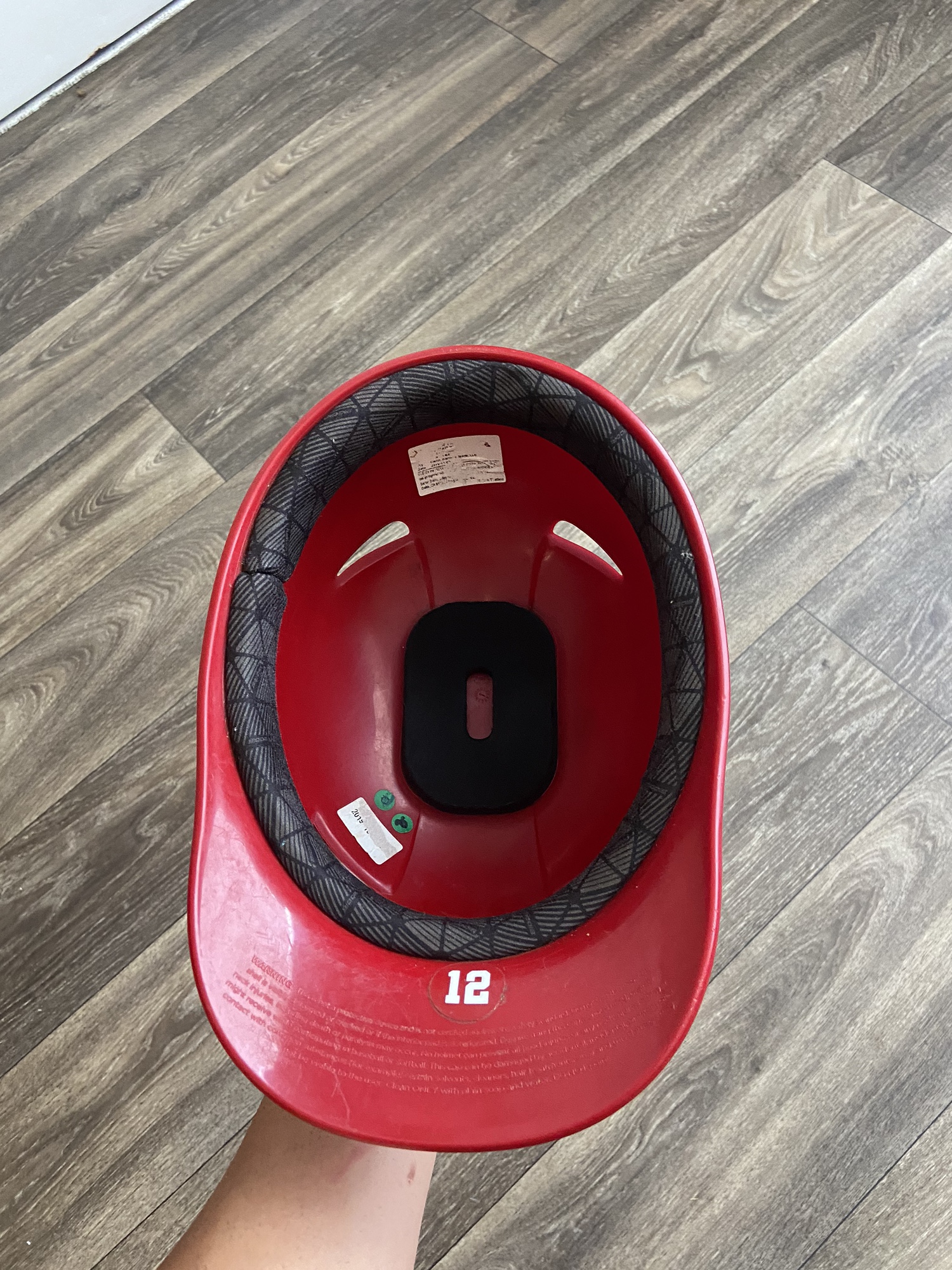 College issued red/grey Nike catchers gear SidelineSwap